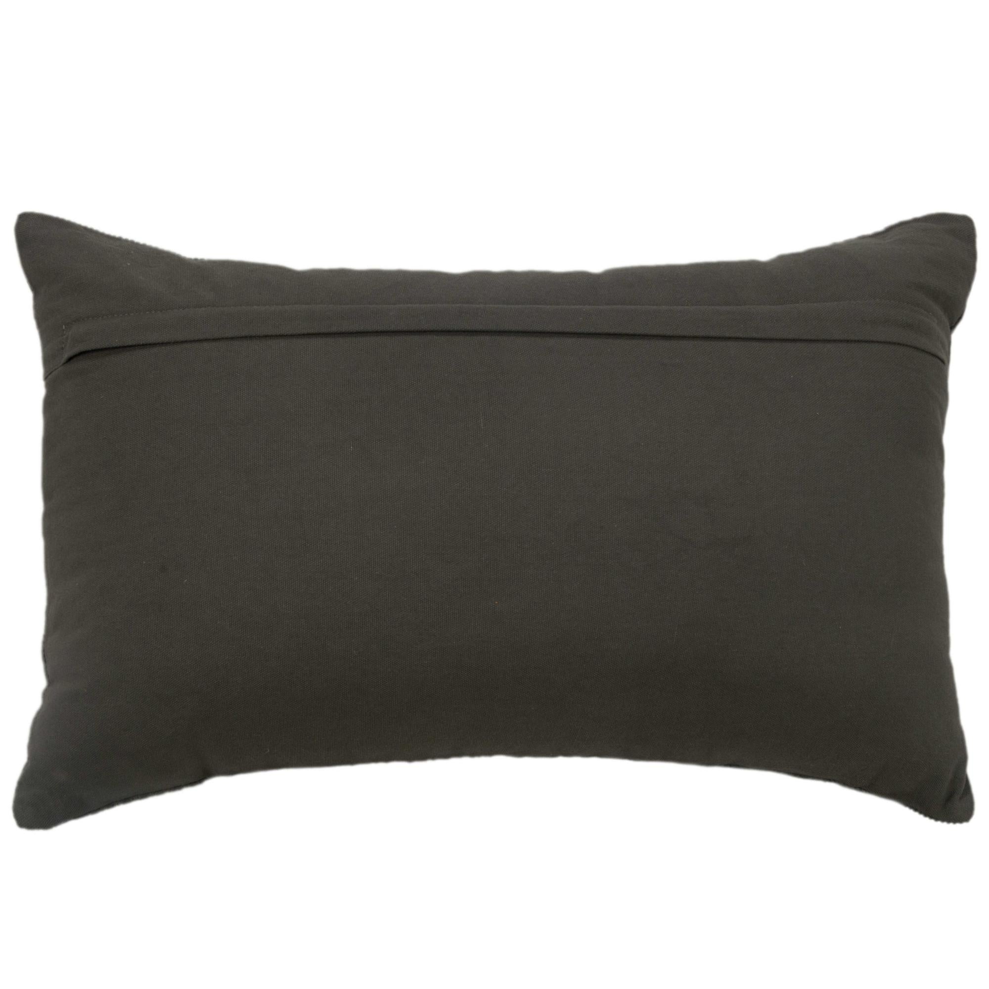 Woven 100% Cotton Solid Decorative Throw Pillow