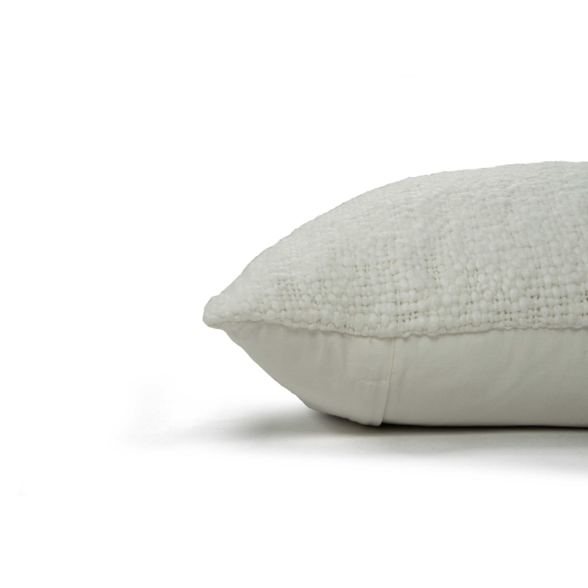 Woven 100% Cotton Solid Decorative Throw Pillow