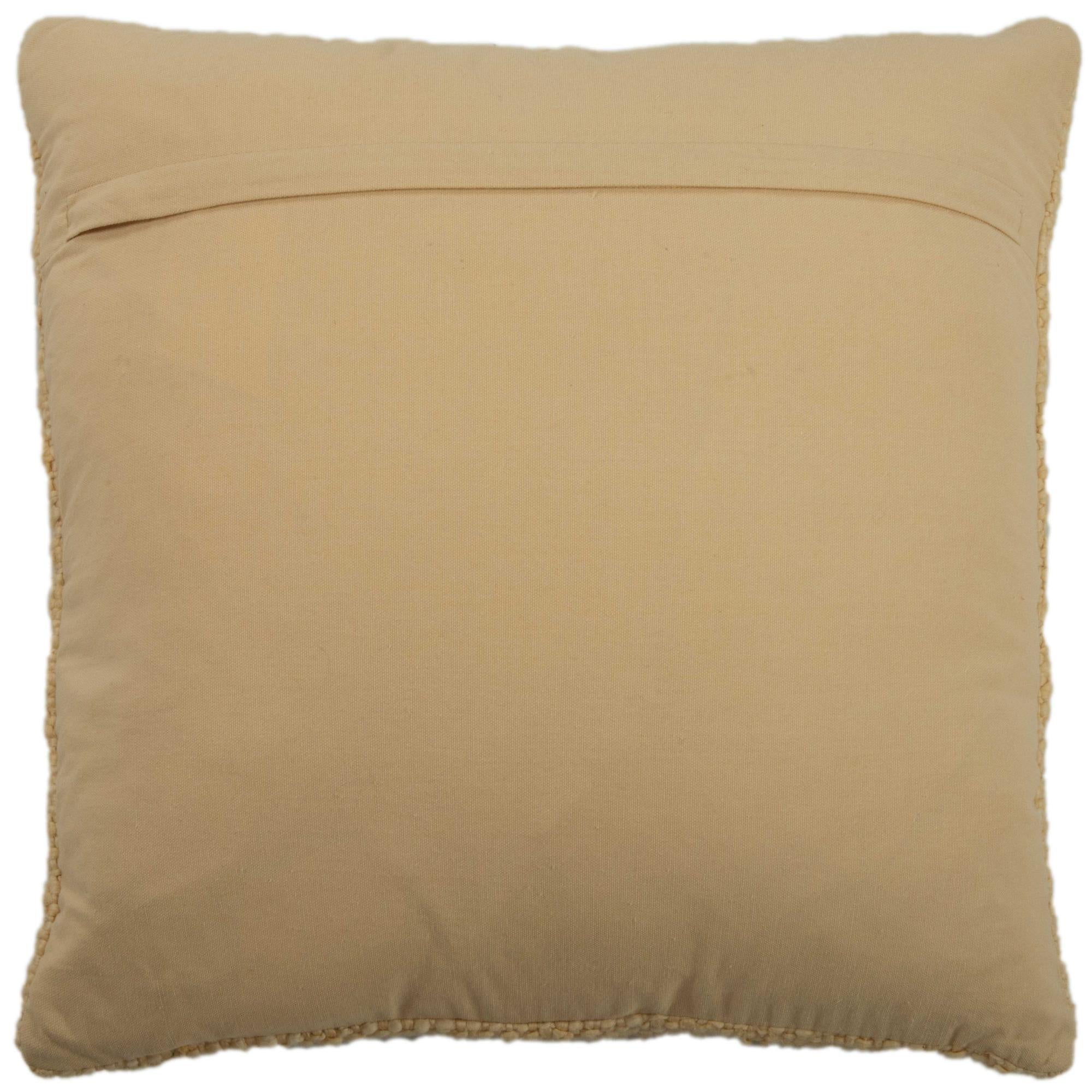 Woven 100% Cotton Solid Decorative Throw Pillow
