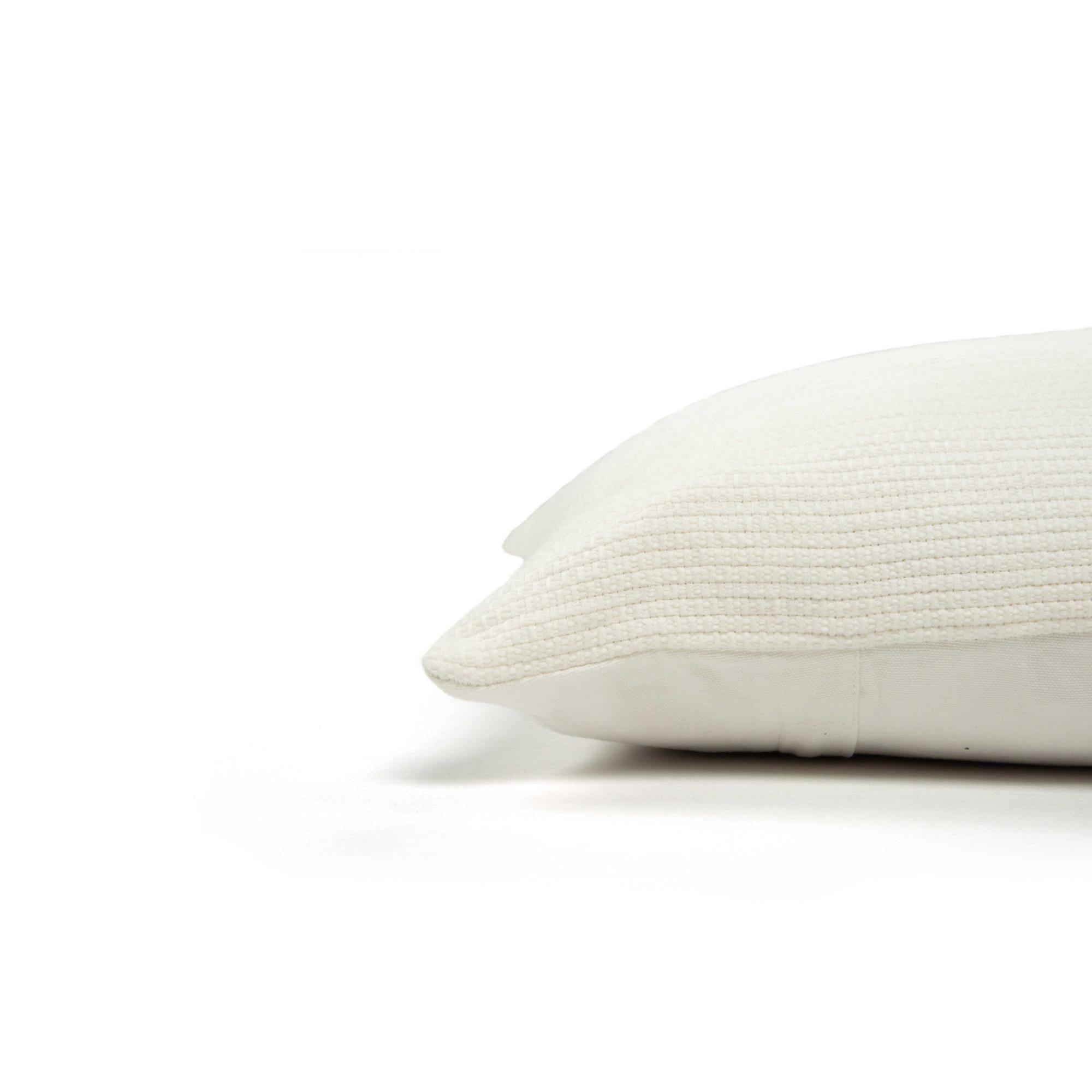 Woven 100% Cotton Solid Decorative Throw Pillow