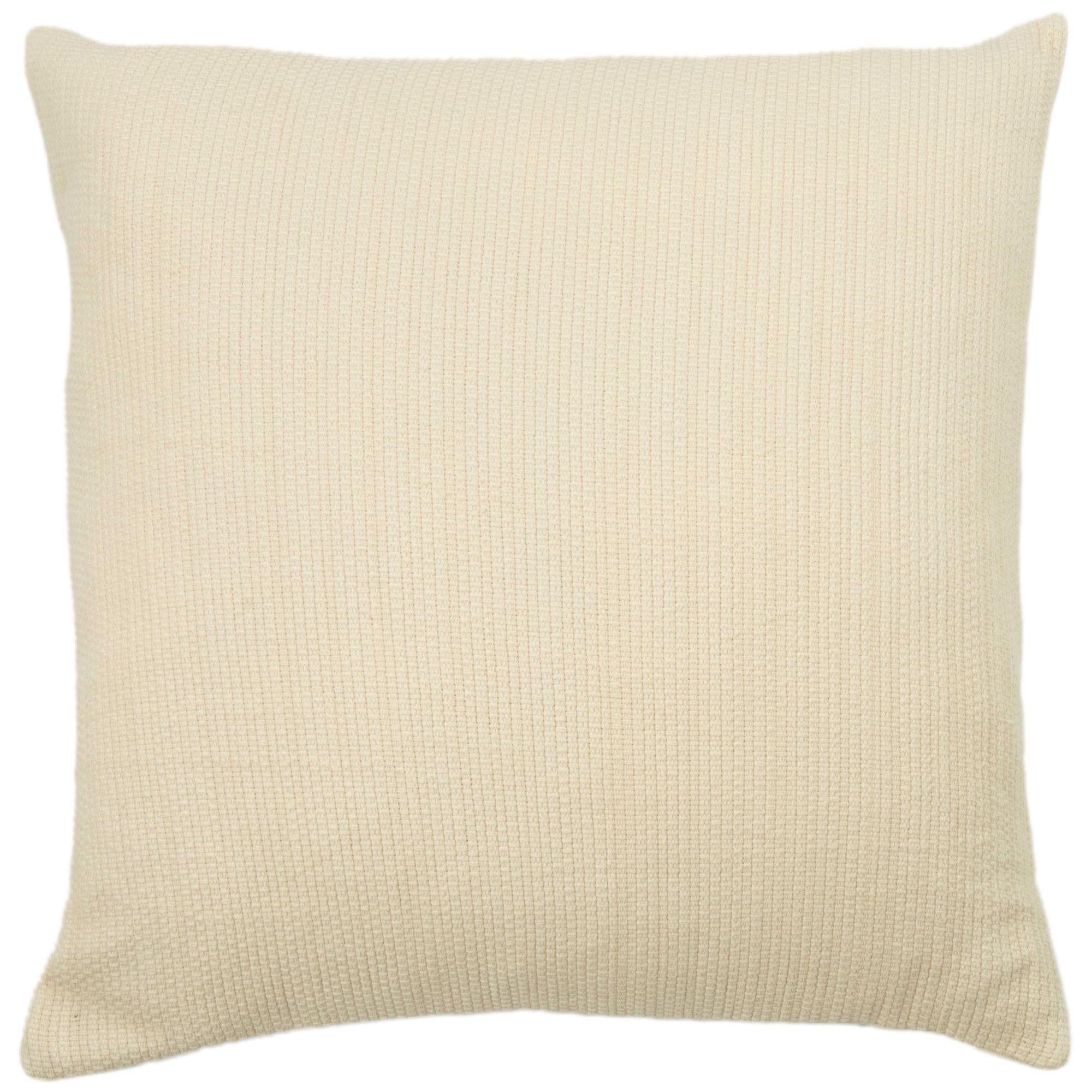 Woven 100% Cotton Solid Decorative Throw Pillow