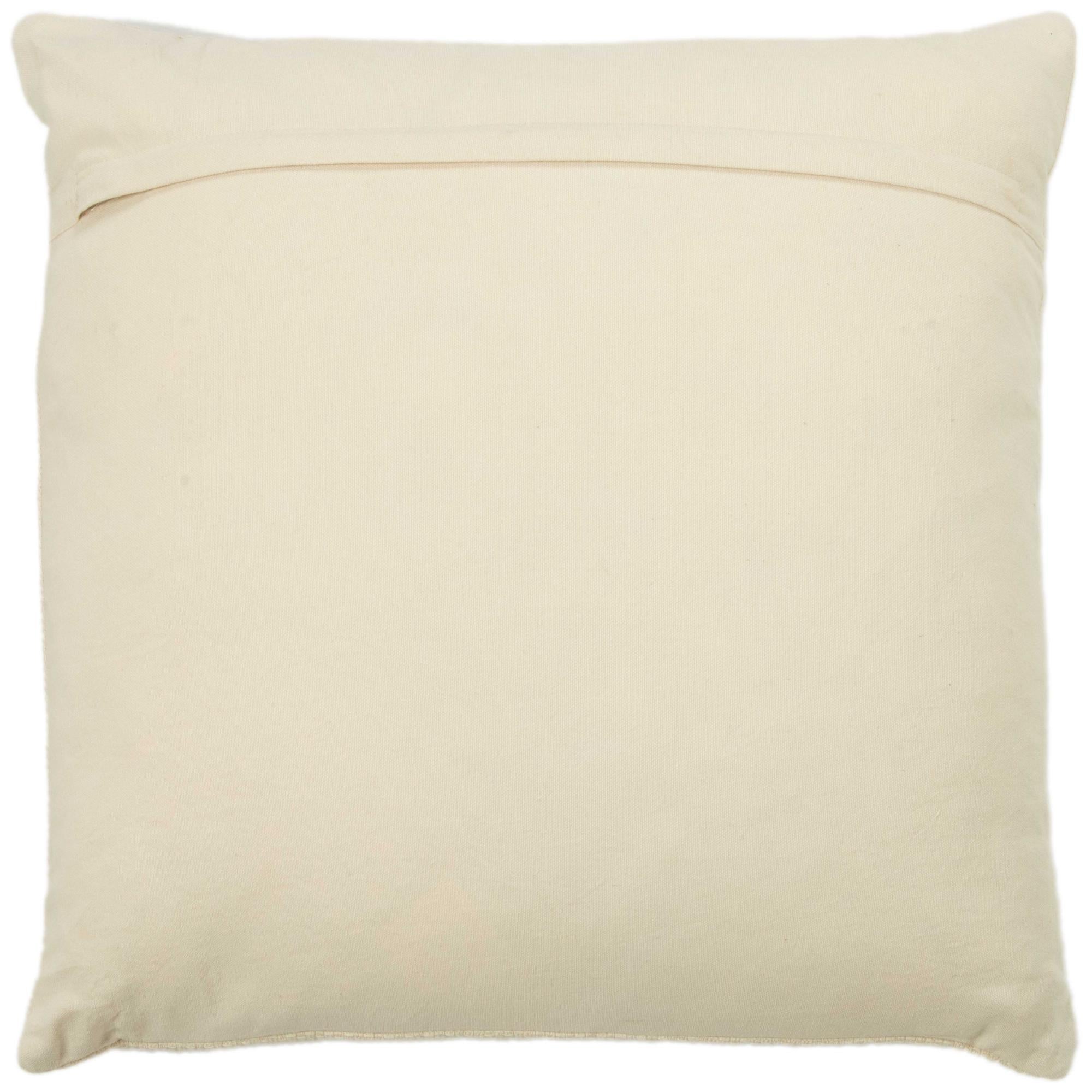 Woven 100% Cotton Solid Decorative Throw Pillow