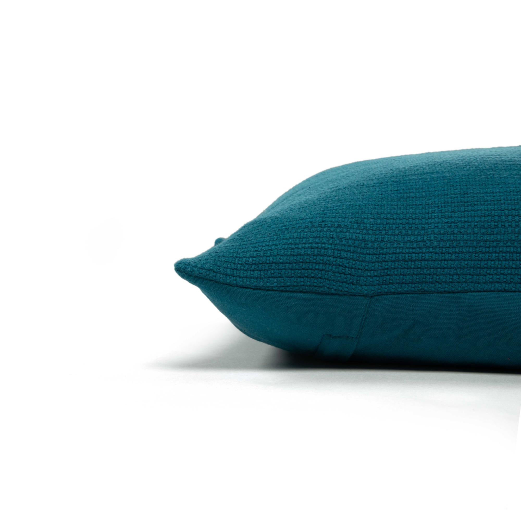 Woven 100% Cotton Solid Decorative Throw Pillow