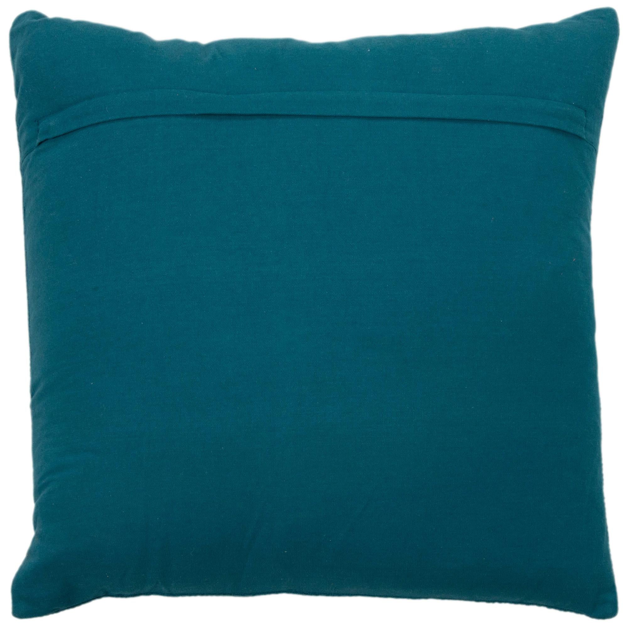 Woven 100% Cotton Solid Decorative Throw Pillow