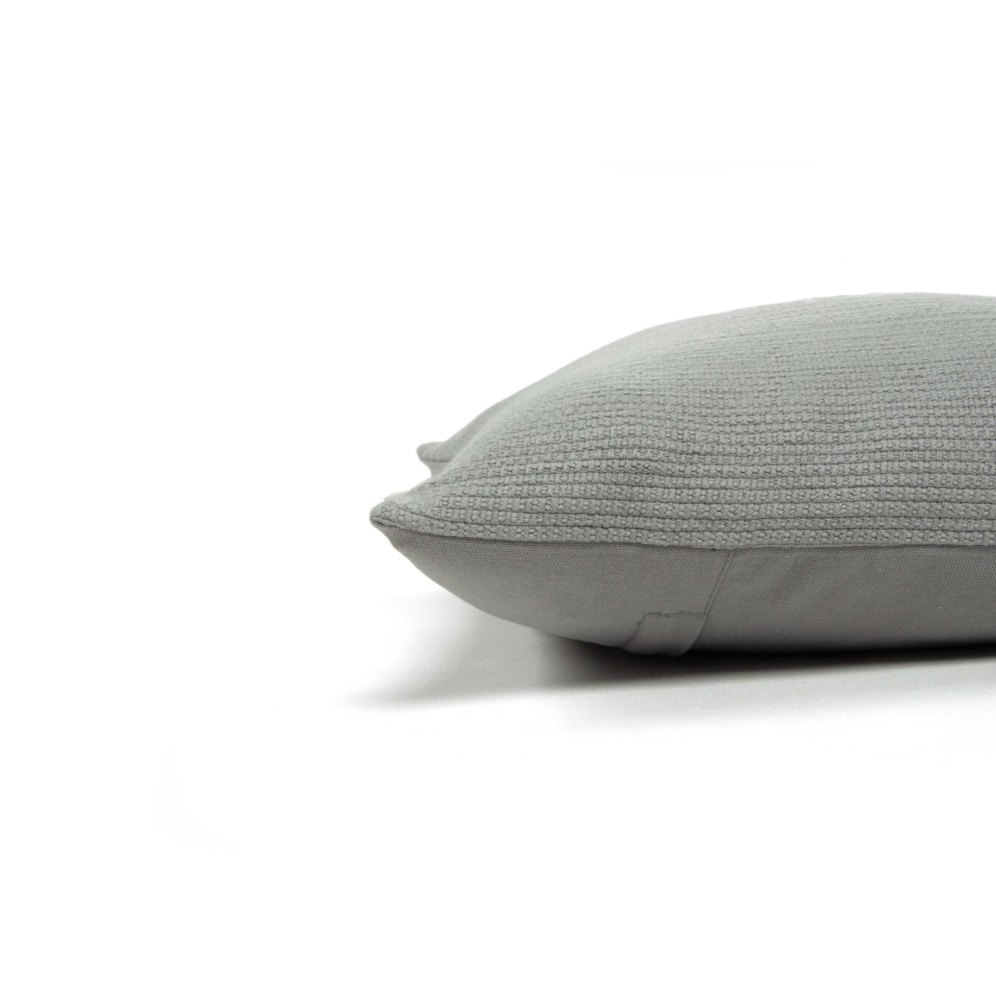 Woven 100% Cotton Solid Decorative Throw Pillow