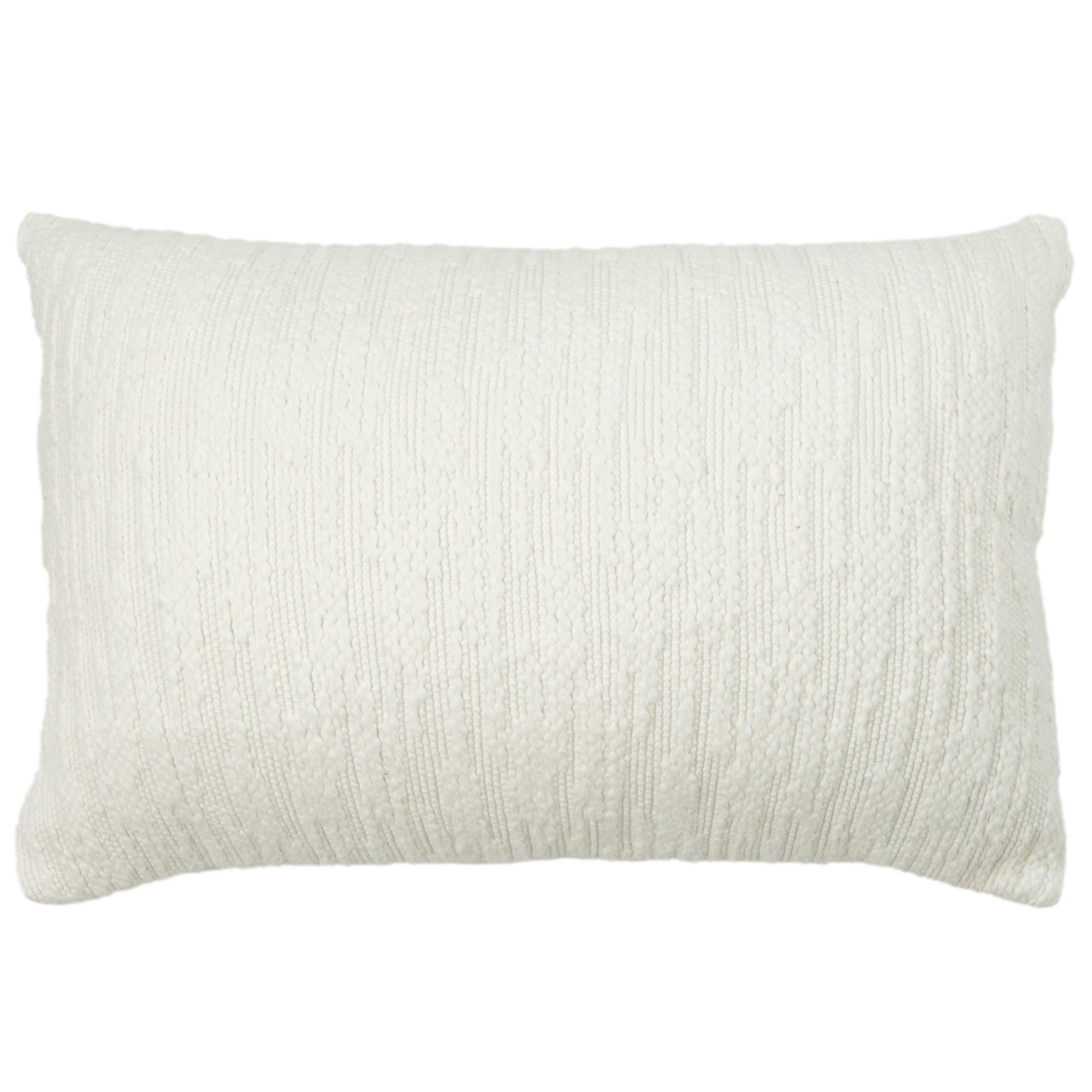 Woven 100% Cotton Solid Decorative Throw Pillow