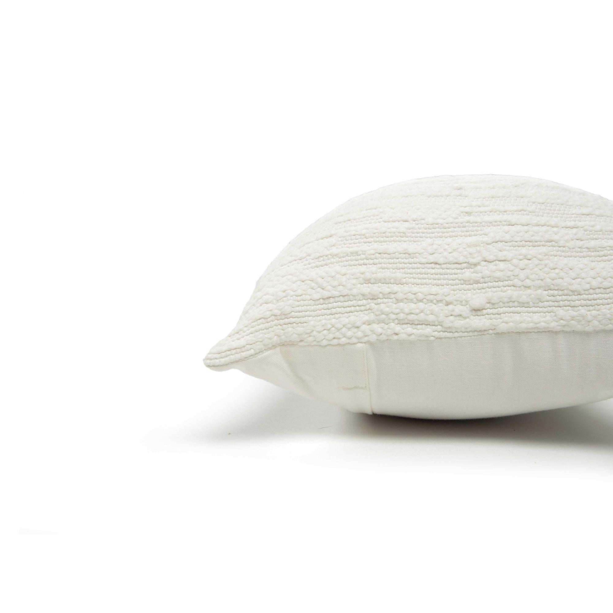 Woven 100% Cotton Solid Decorative Throw Pillow