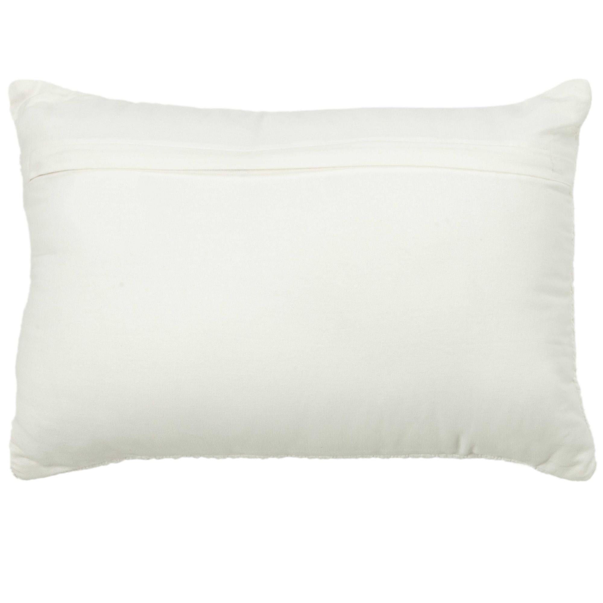 Woven 100% Cotton Solid Decorative Throw Pillow
