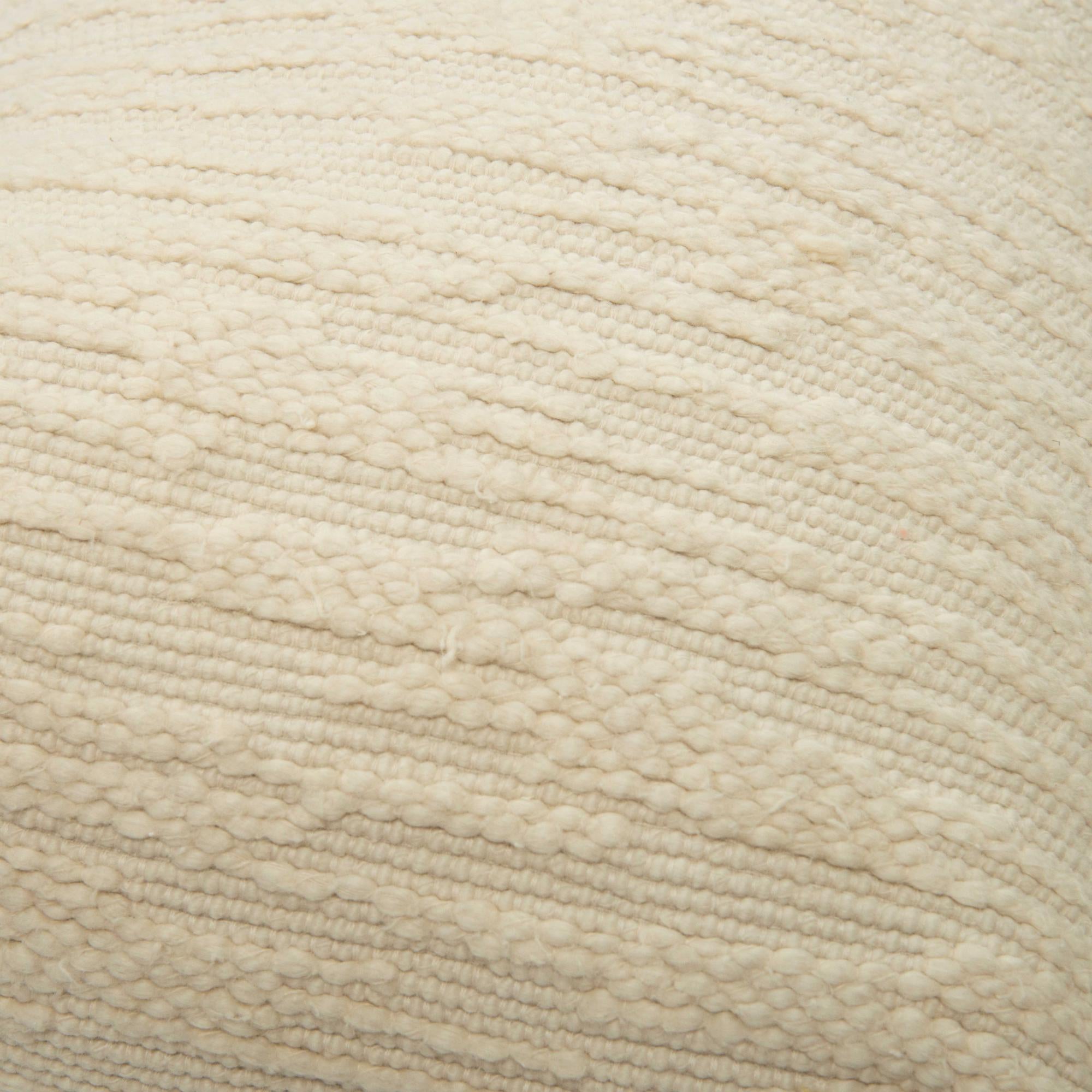 Woven 100% Cotton Solid Decorative Throw Pillow