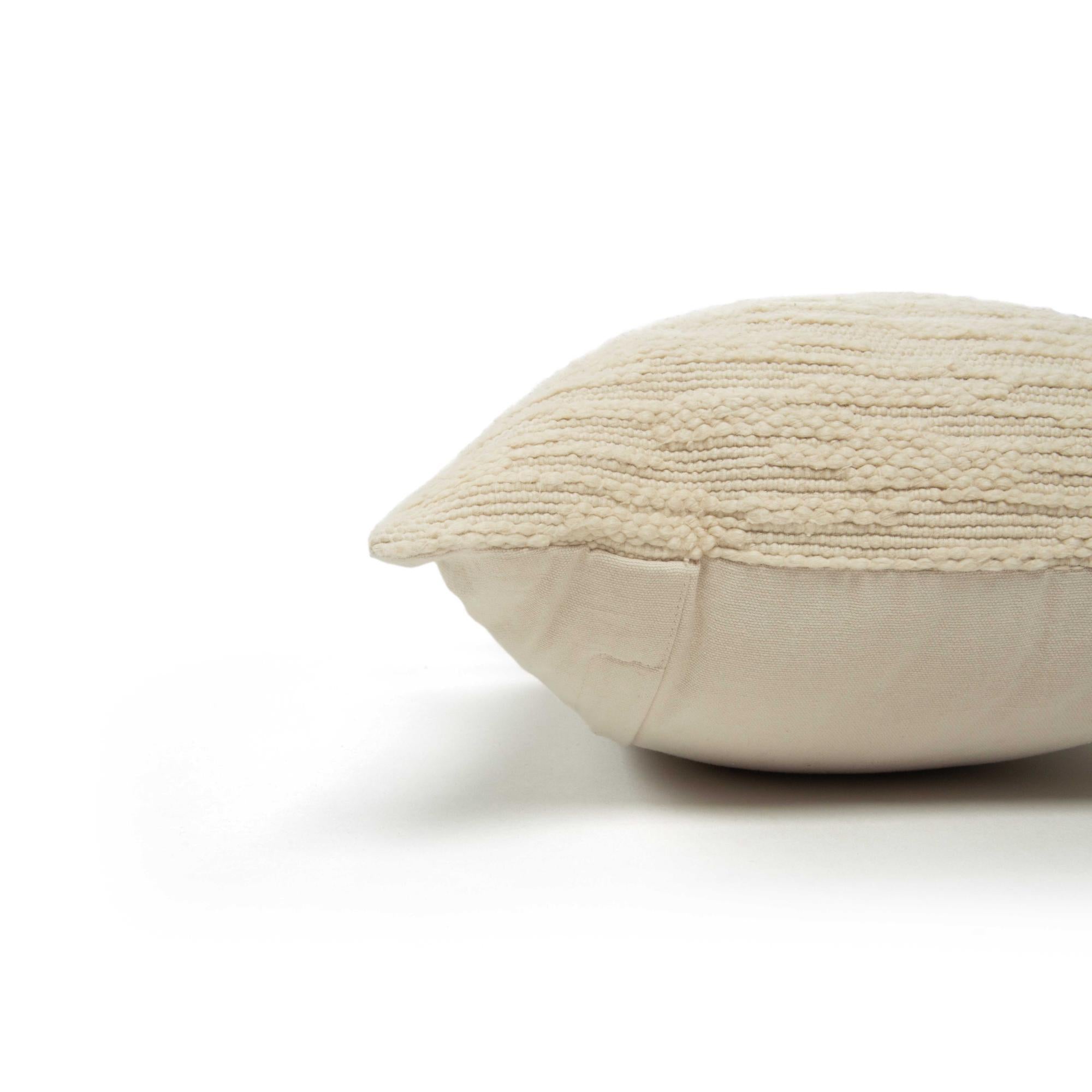 Woven 100% Cotton Solid Decorative Throw Pillow