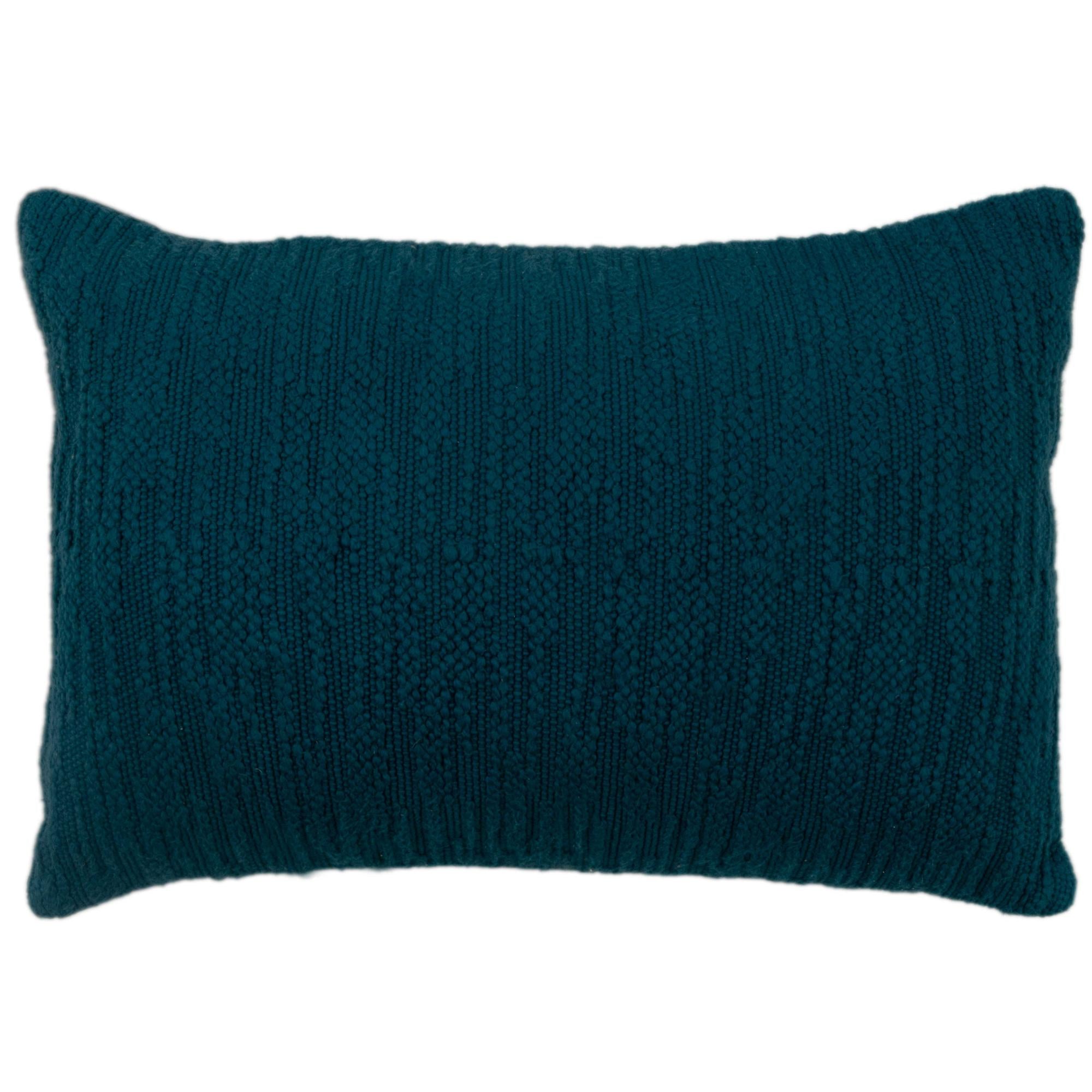 Woven 100% Cotton Solid Decorative Throw Pillow