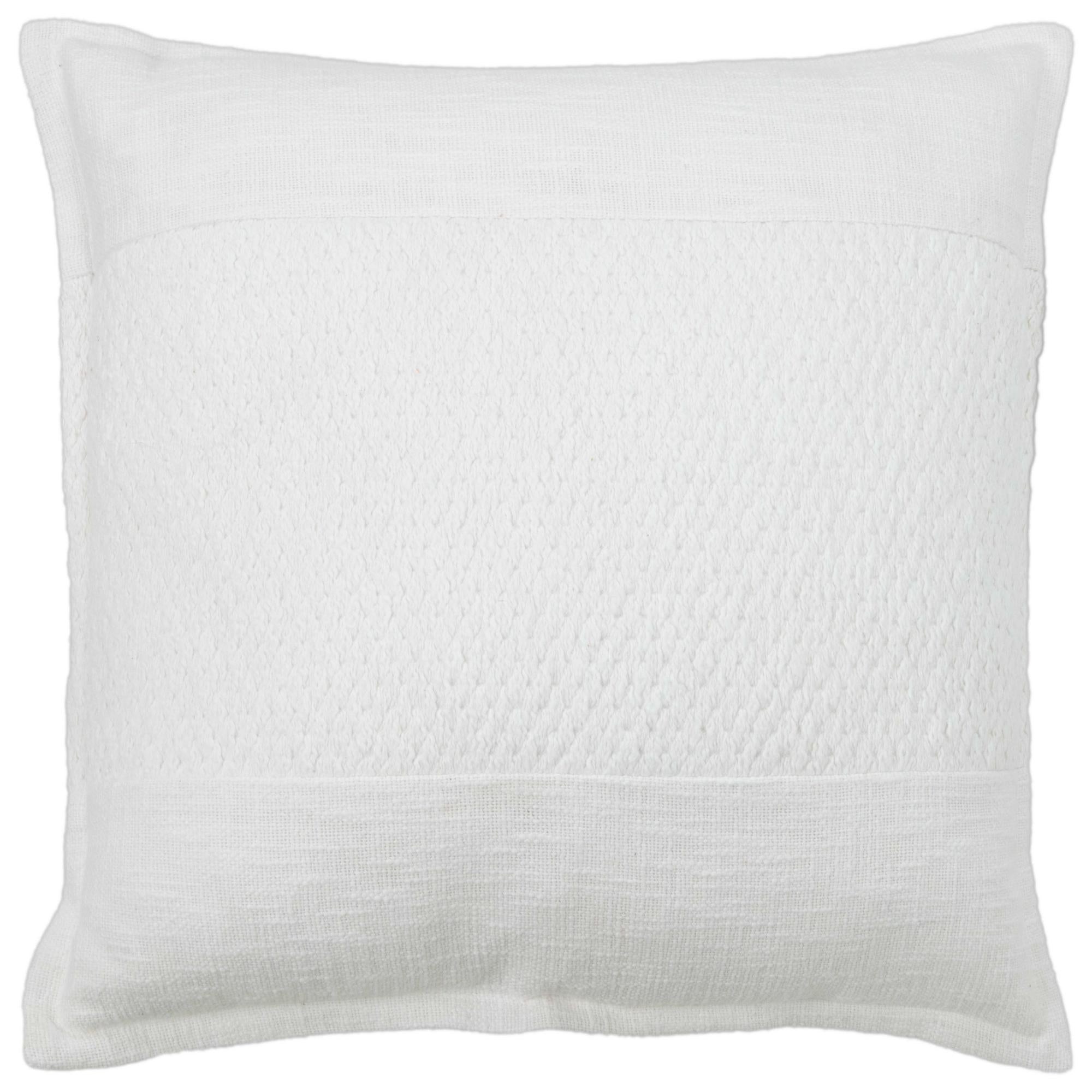Woven Solid Down Alternative Decorative Throw Pillow