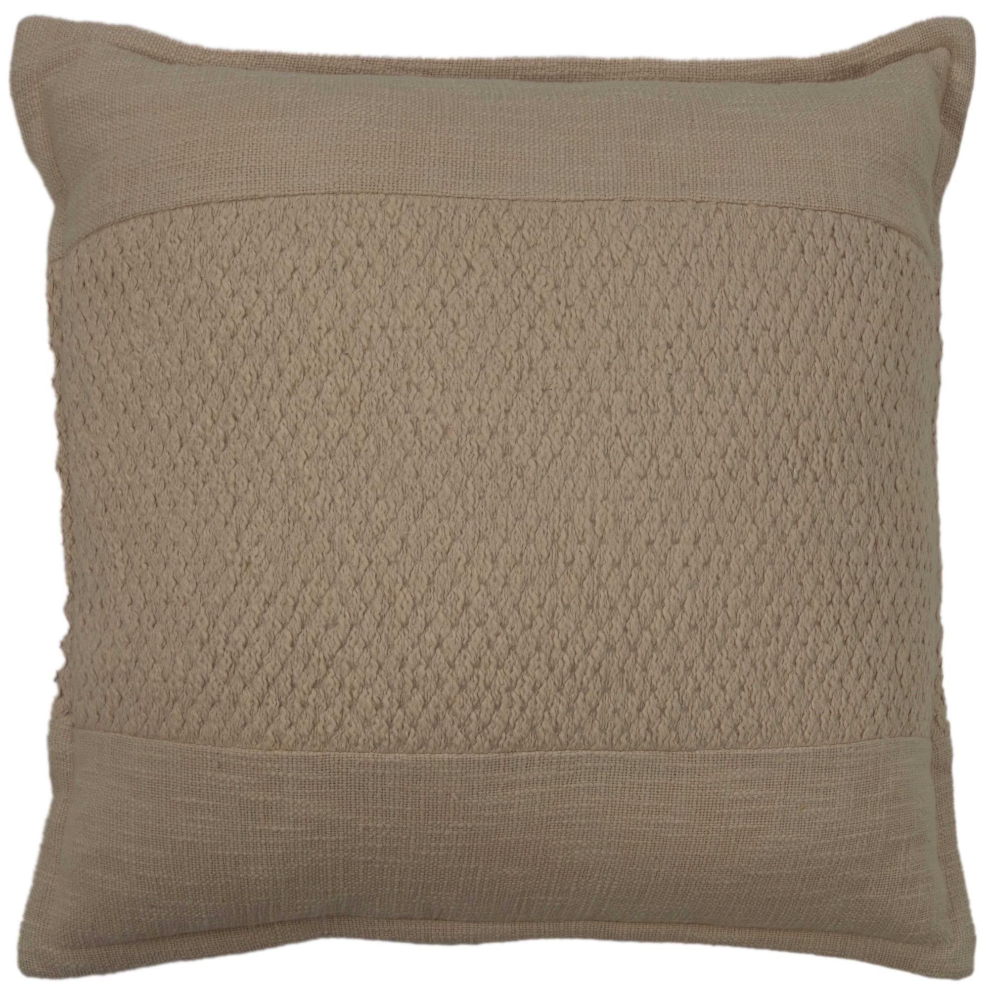 Woven Solid Down Alternative Decorative Throw Pillow