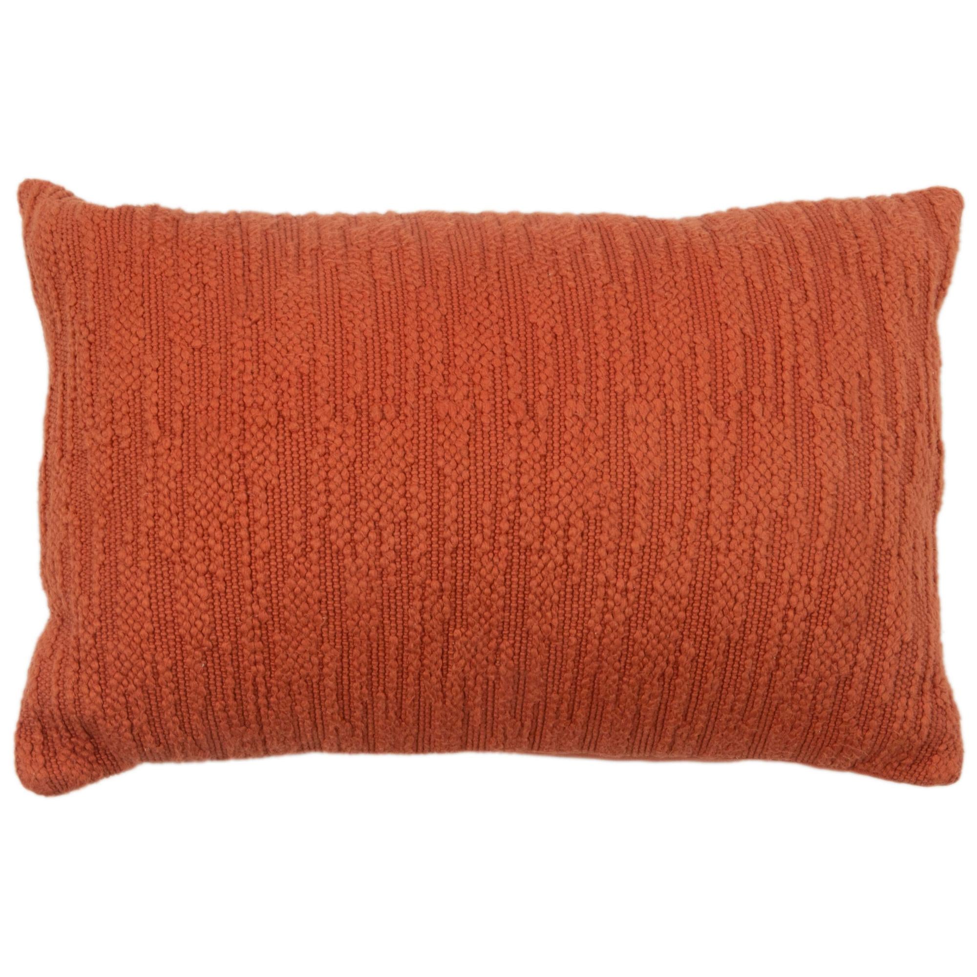 Woven 100% Cotton Solid Decorative Throw Pillow