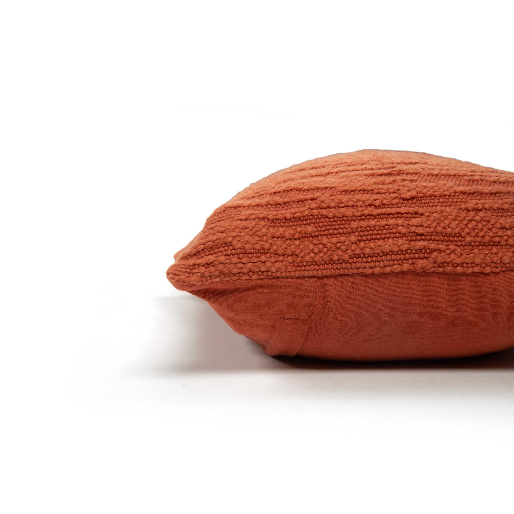 Woven 100% Cotton Solid Decorative Throw Pillow
