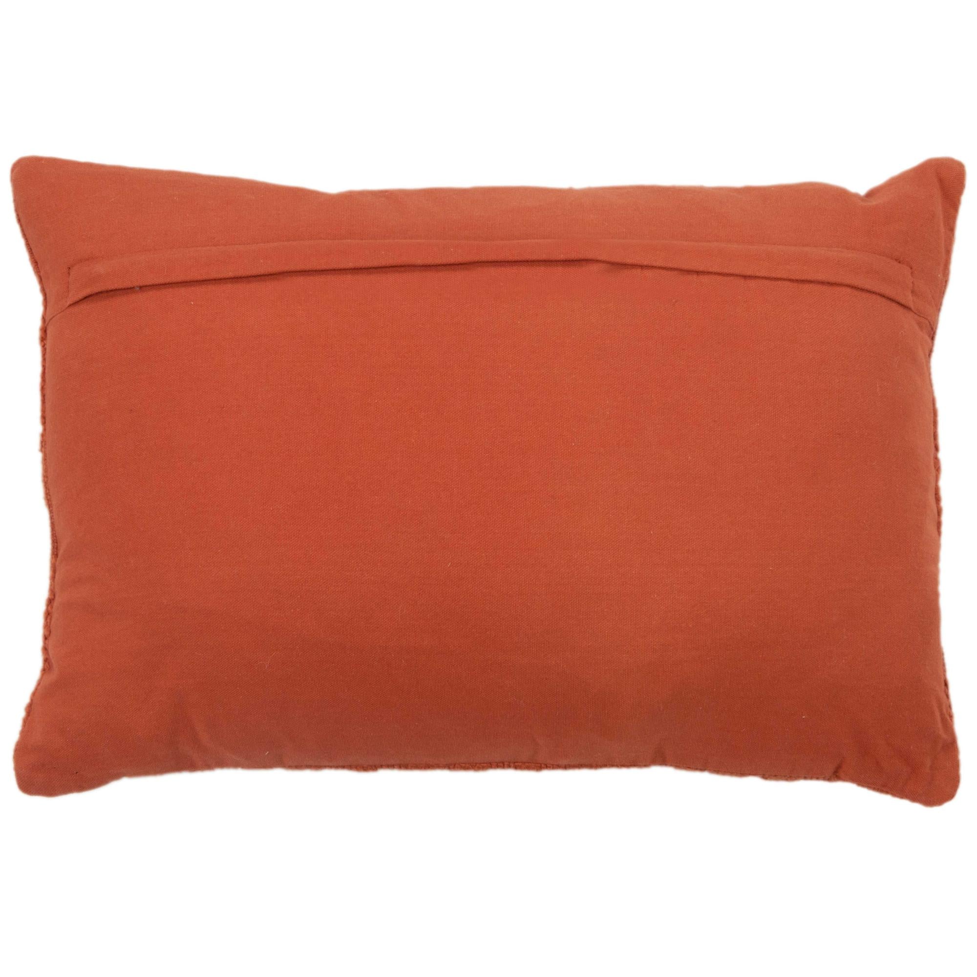 Woven 100% Cotton Solid Decorative Throw Pillow