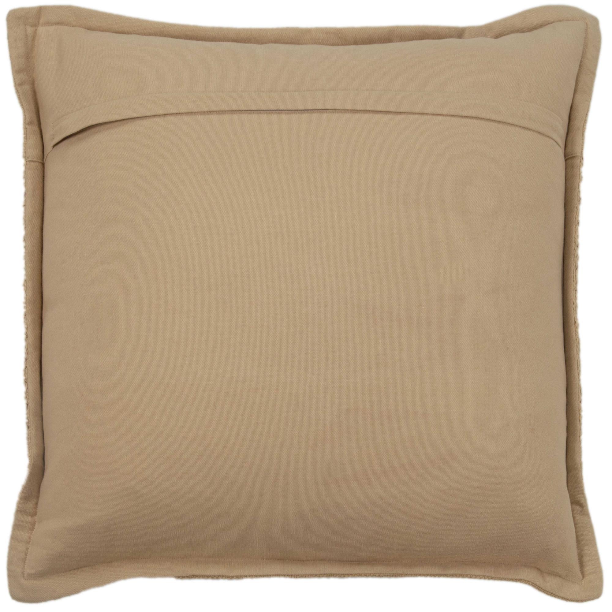 Woven Solid Down Alternative Decorative Throw Pillow