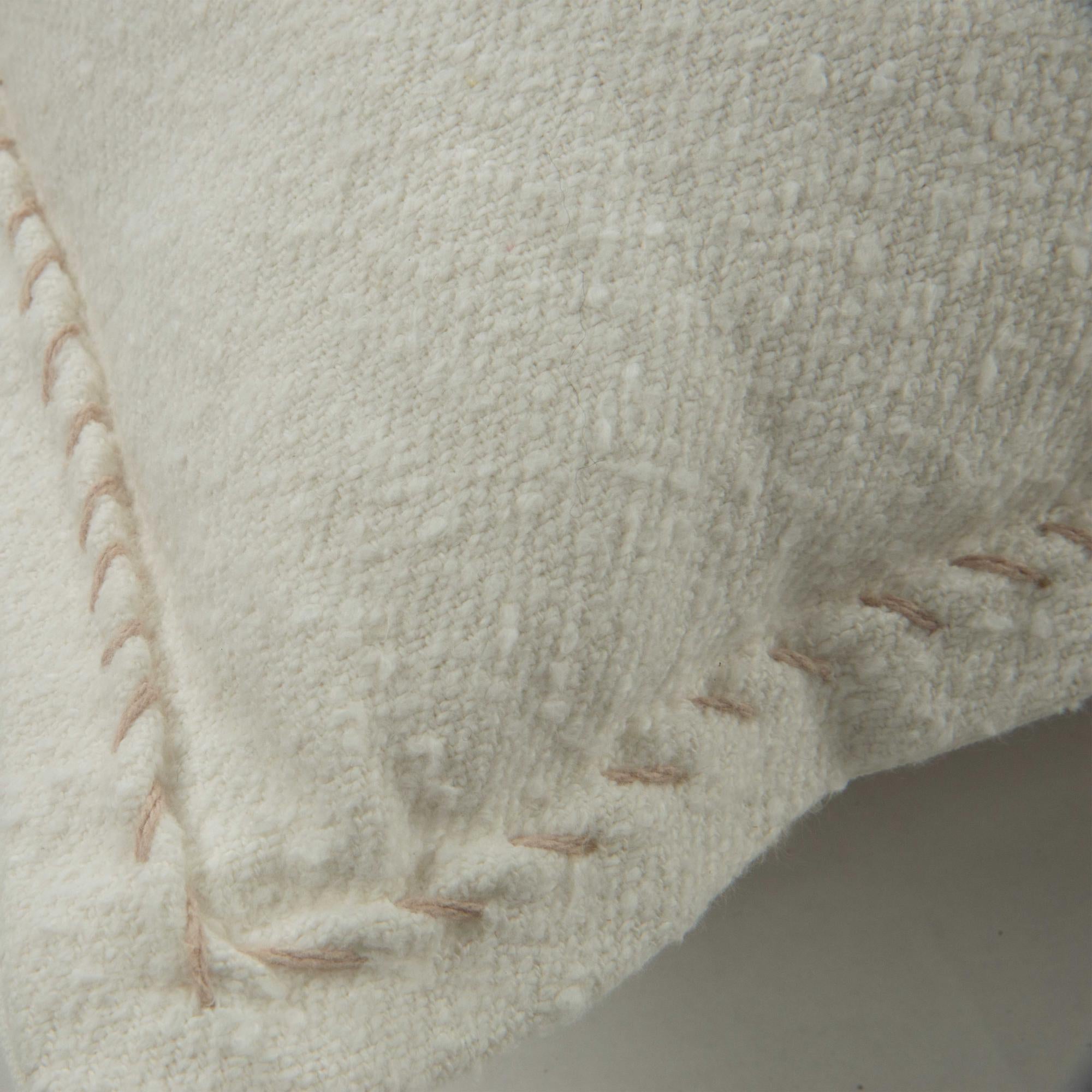 Woven 100% Cotton Solid Decorative Throw Pillow