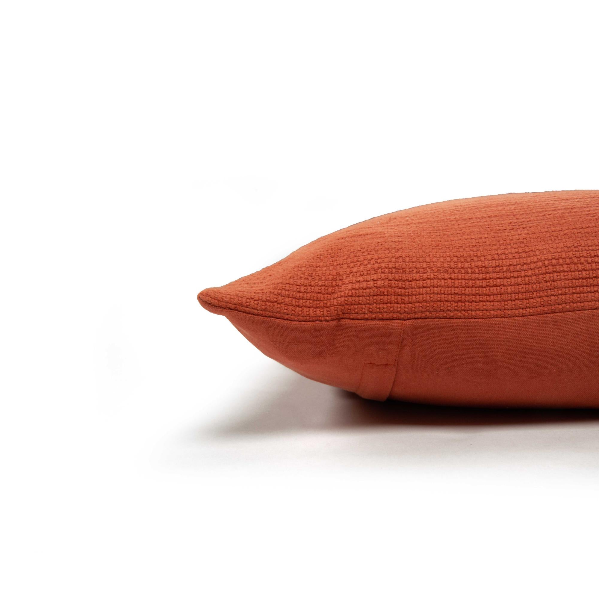 Woven 100% Cotton Solid Decorative Throw Pillow