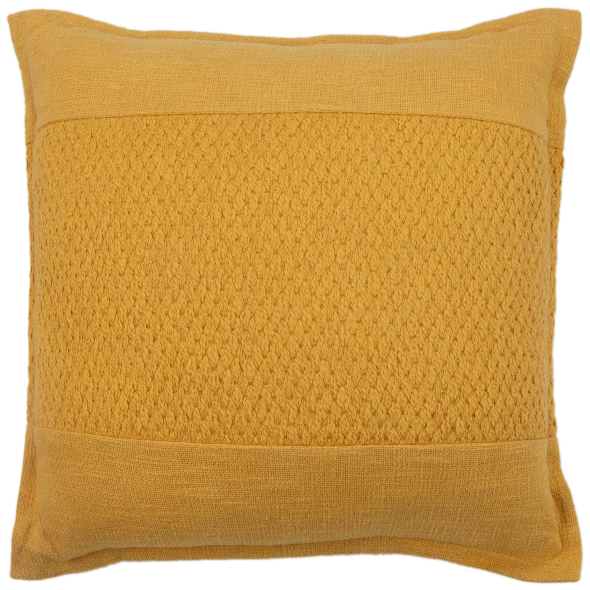 Woven Solid Down Alternative Decorative Throw Pillow