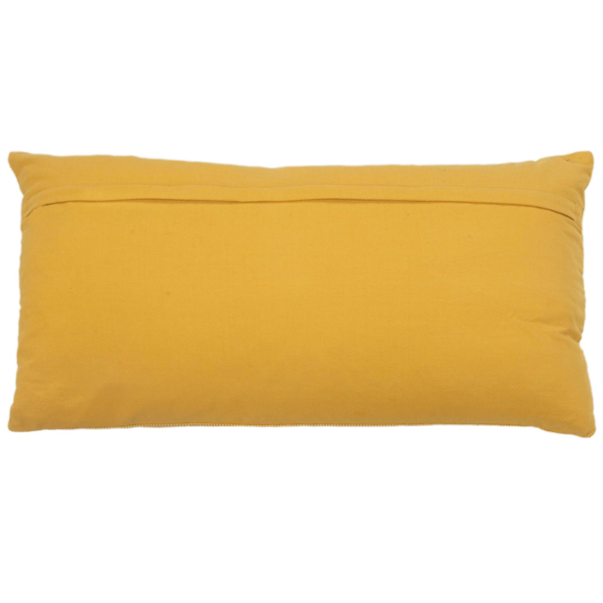 Woven 100% Cotton Solid Decorative Throw Pillow