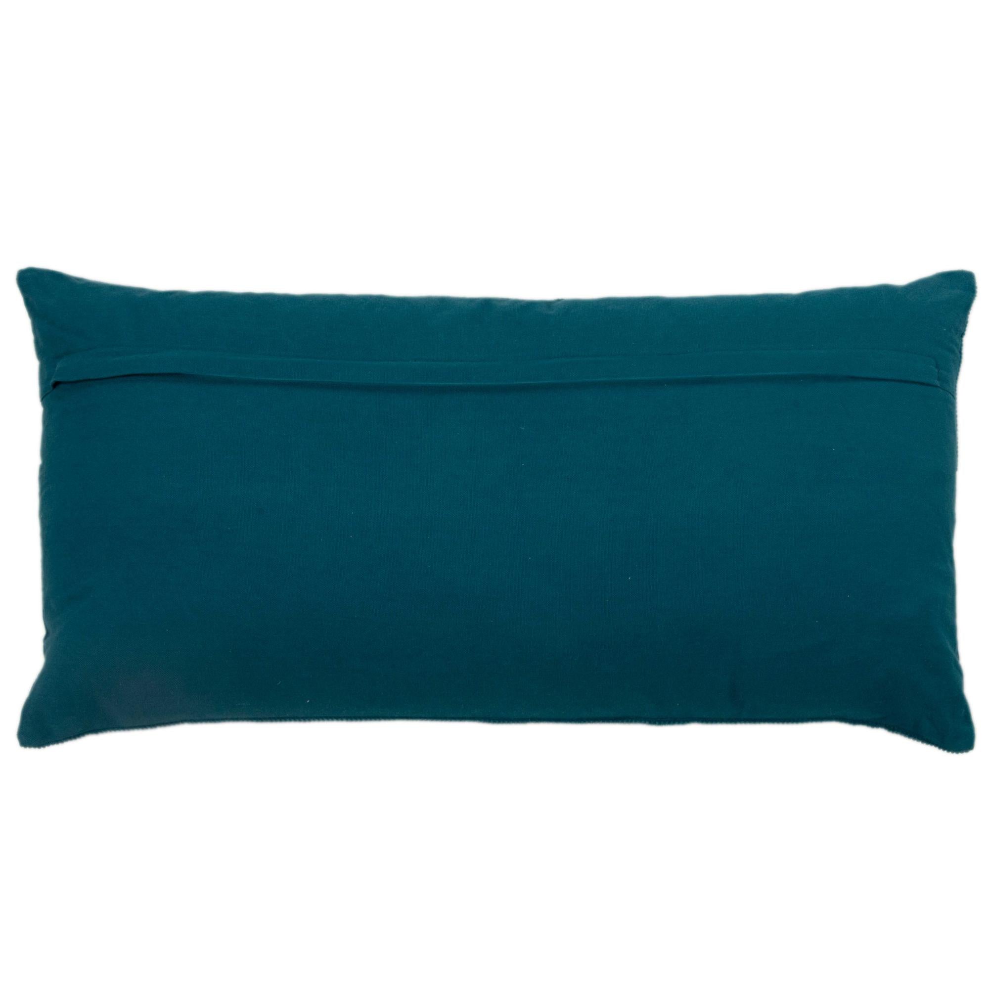 Woven 100% Cotton Solid Decorative Throw Pillow