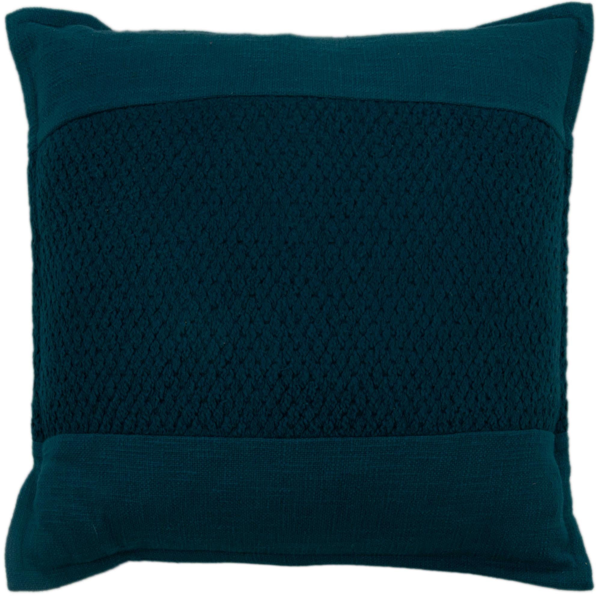 Woven Solid Down Alternative Decorative Throw Pillow