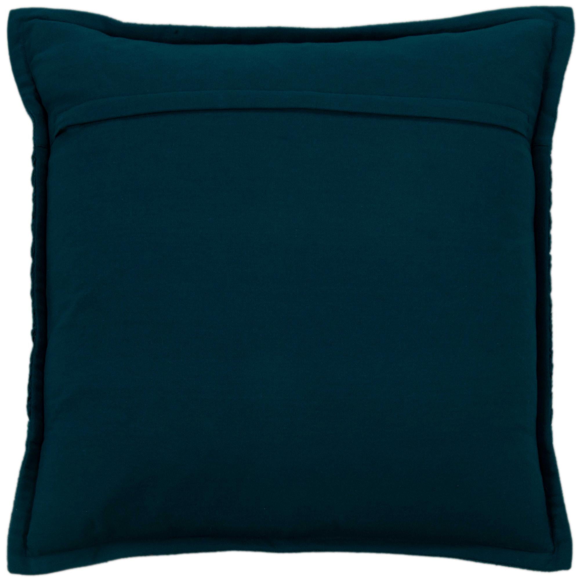 Woven Solid Down Alternative Decorative Throw Pillow