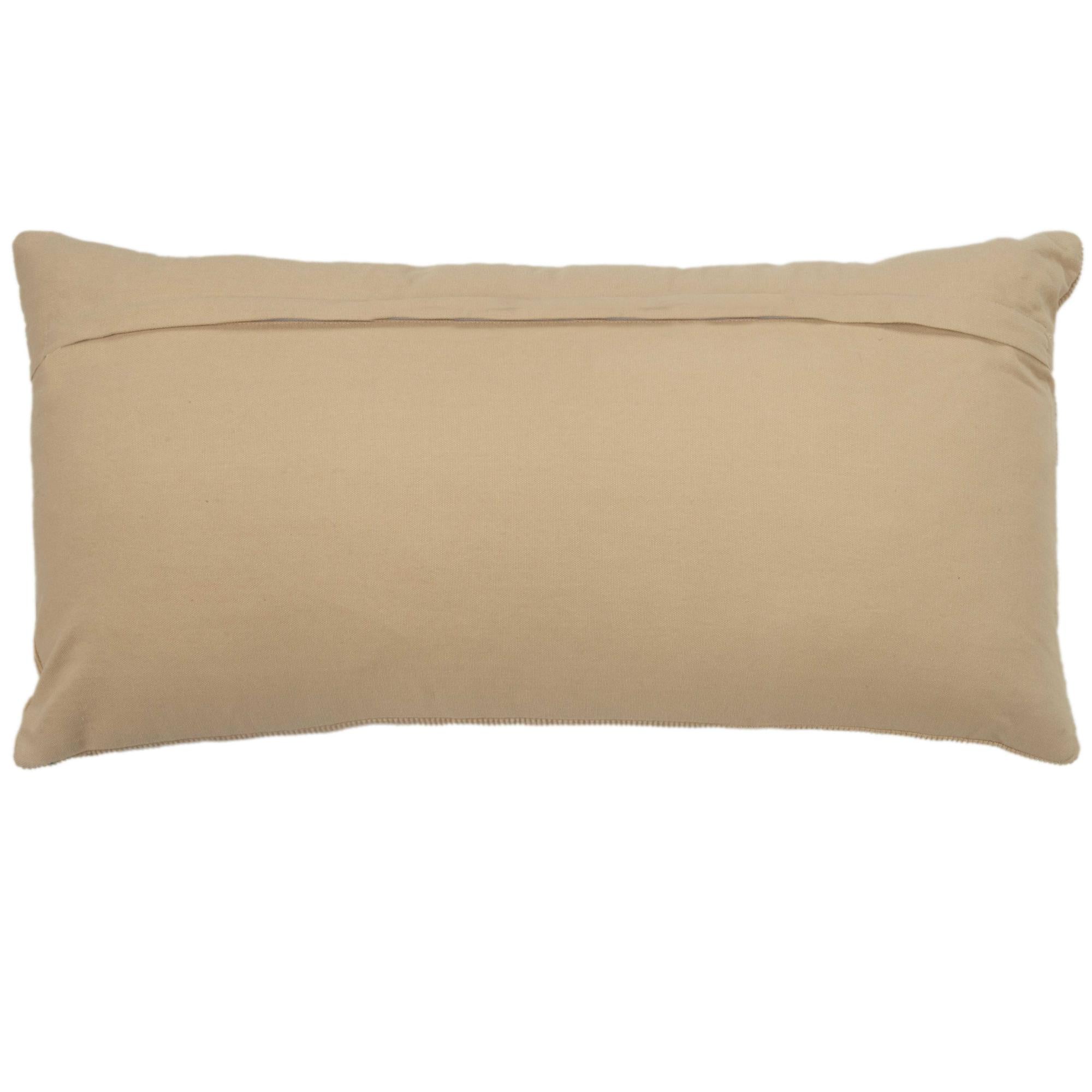 Woven 100% Cotton Solid Decorative Throw Pillow