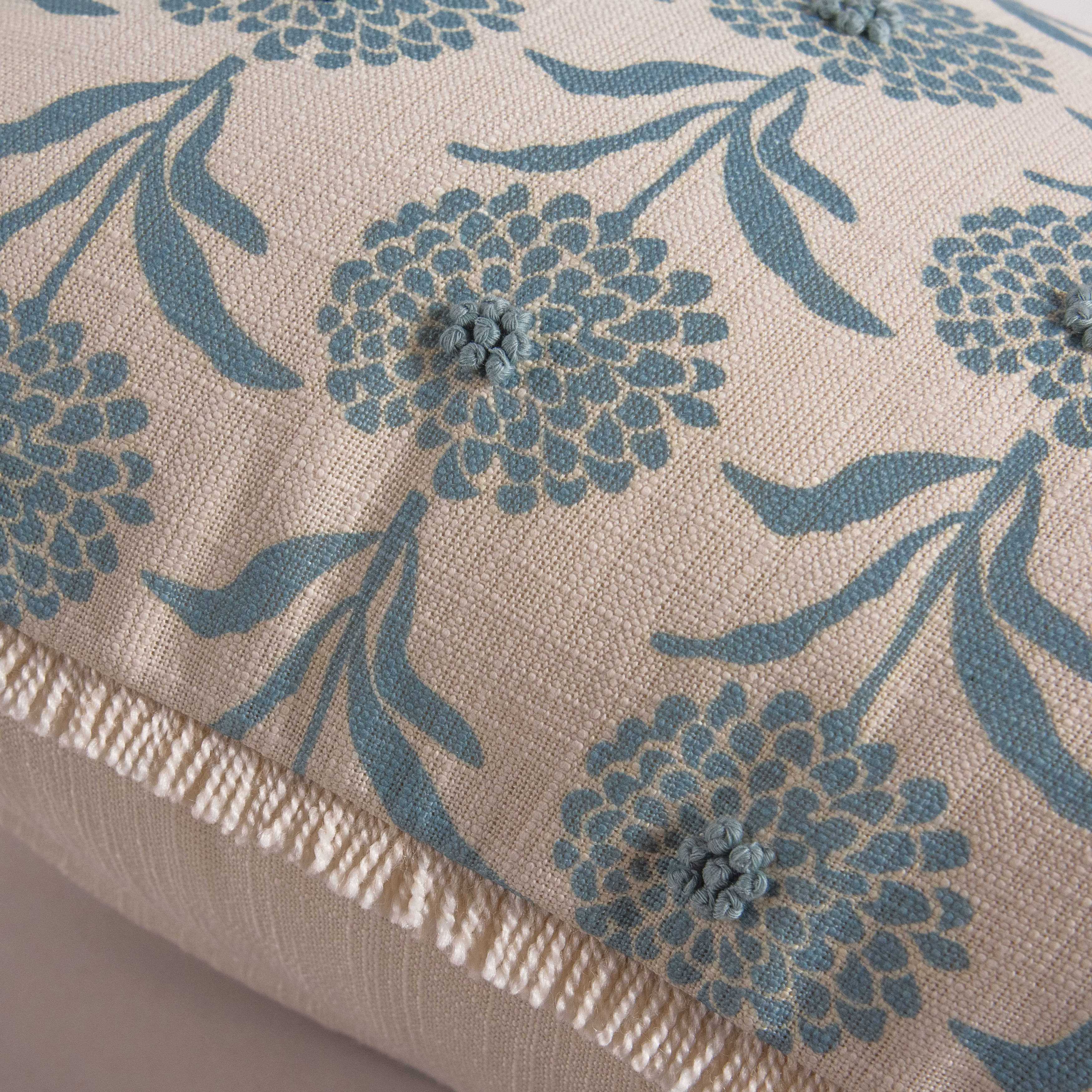 Primrose Block Print Lumbar Pillow