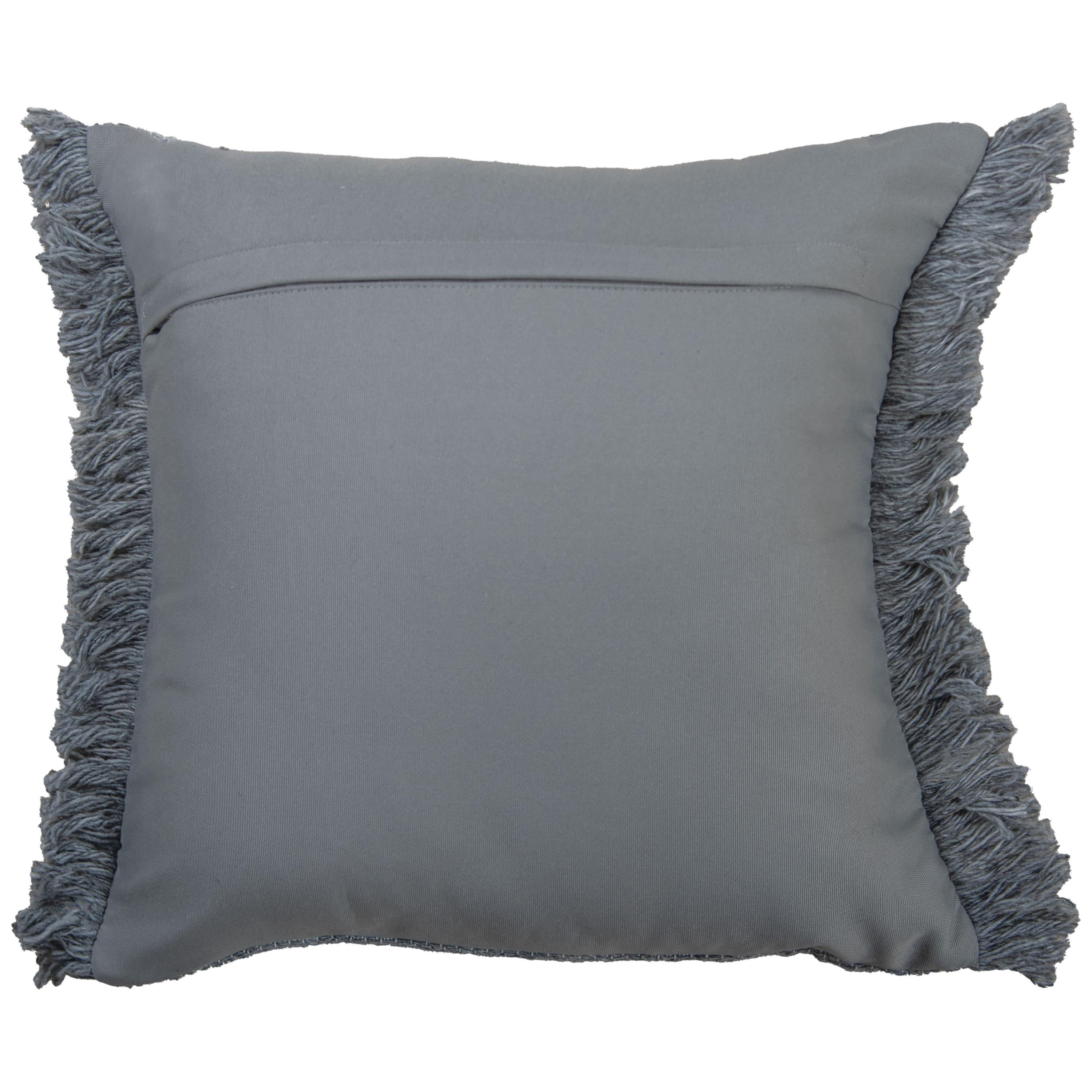 Indoor/Outdoor Fringe Decorative Throw Pillow
