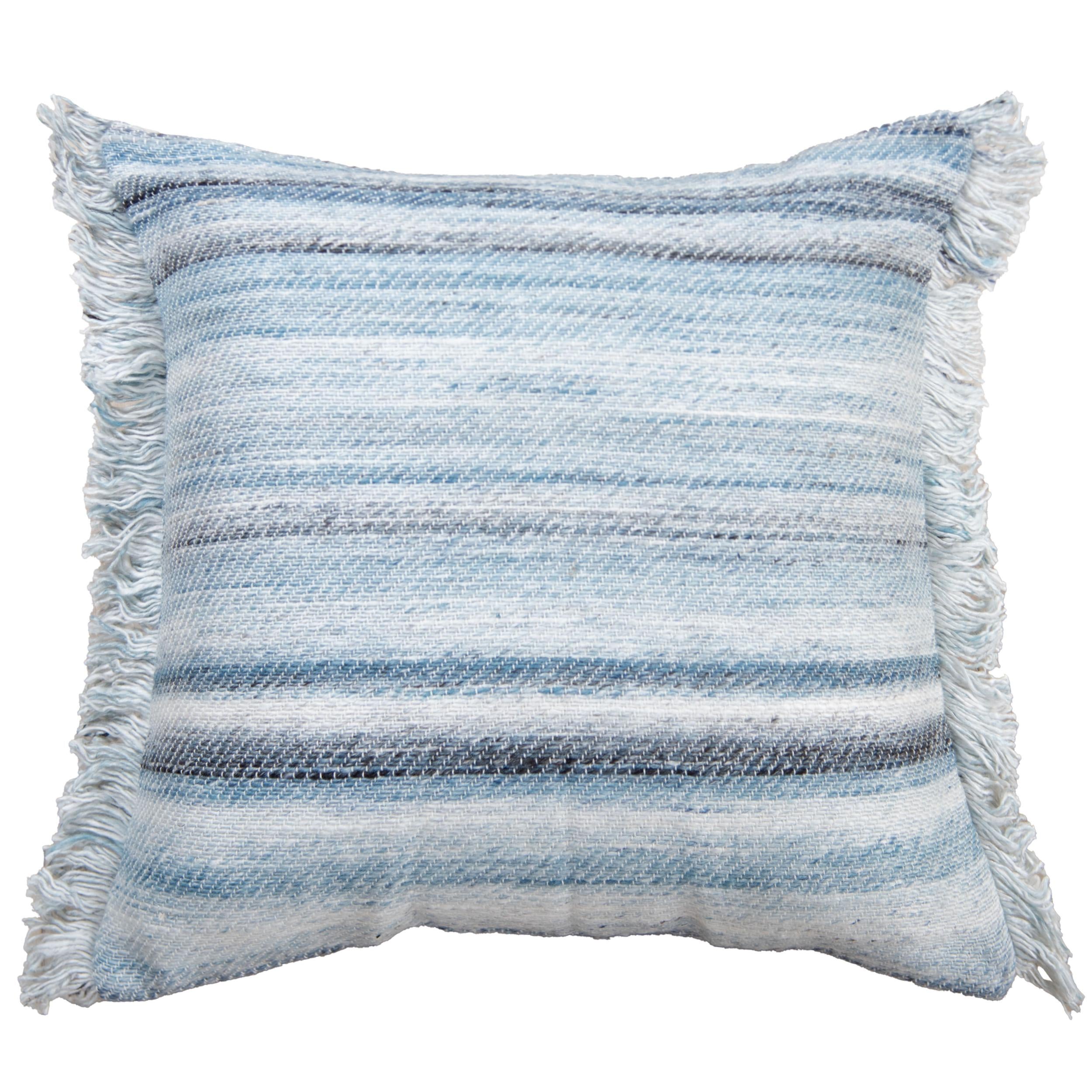 Indoor/Outdoor Fringe Decorative Throw Pillow