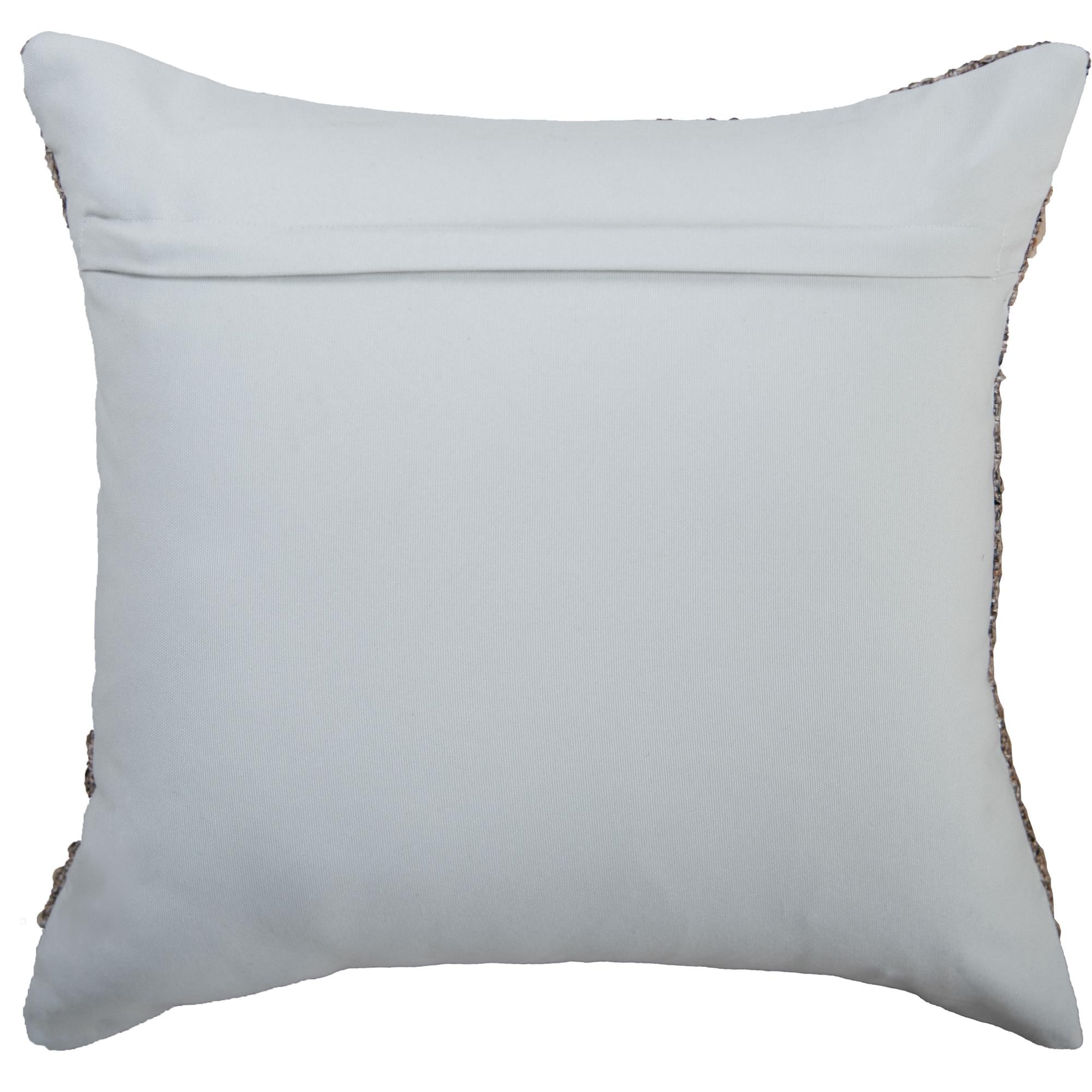 Indoor/Outdoor Solid Woven Yarn Decorative Throw Pillow