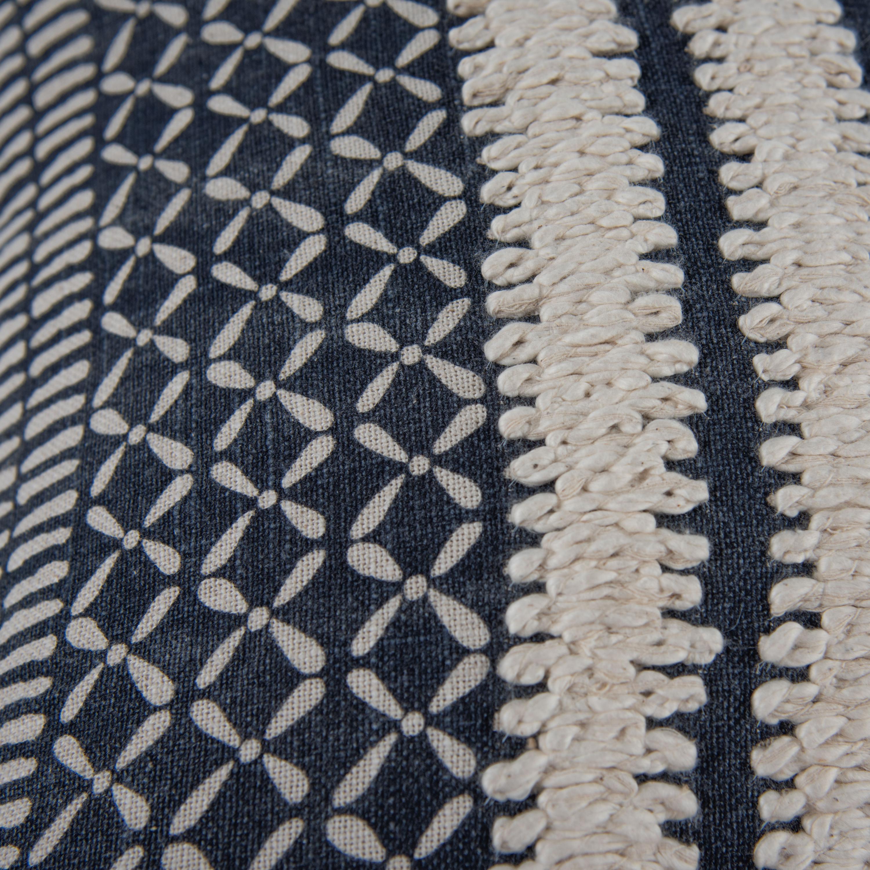 Printed Stripe Decorative Throw Pillow
