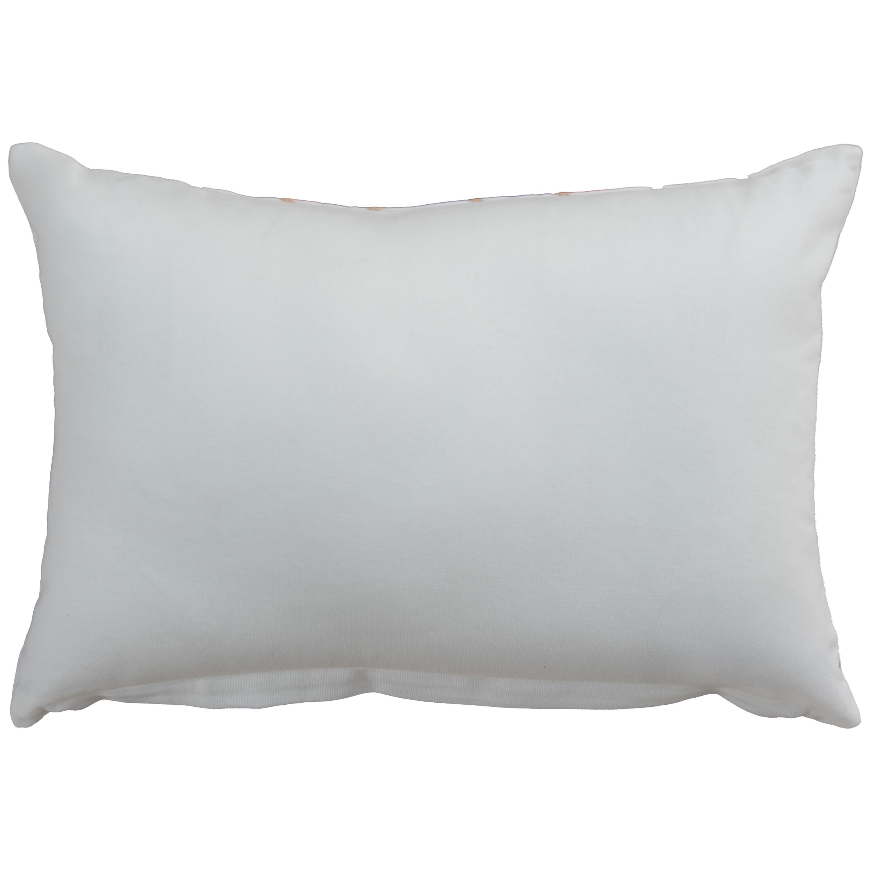 Woven Embroidered Stripe Decorative Throw Pillow
