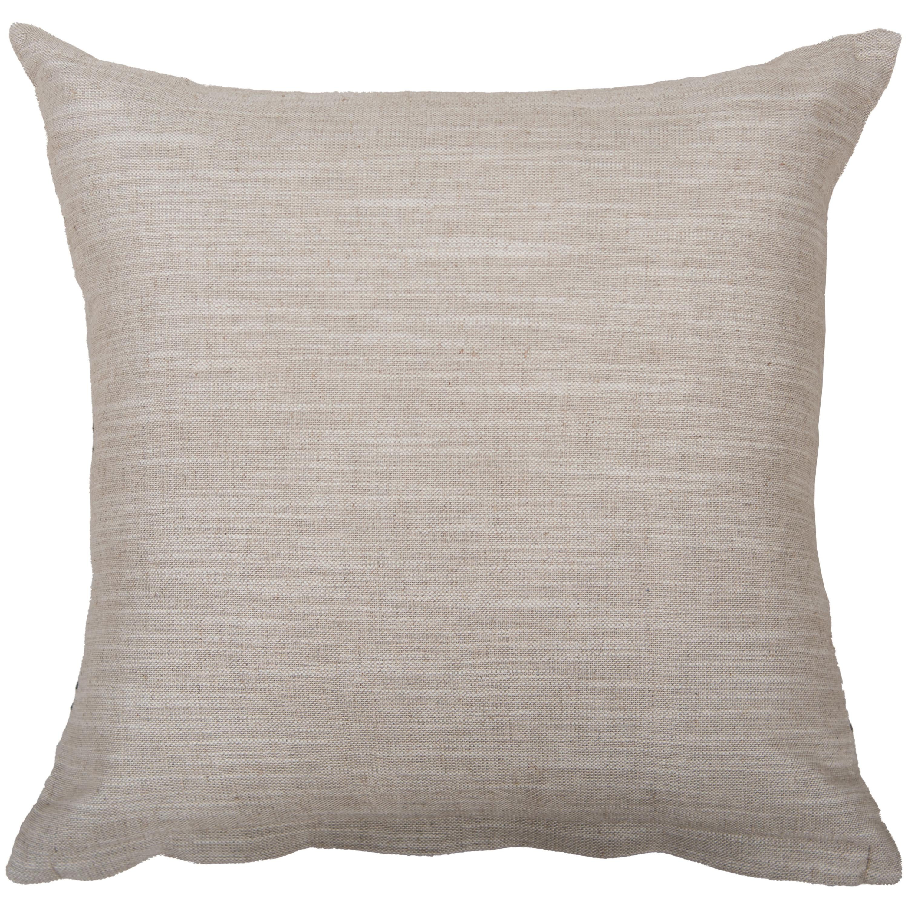 Woven Linen Stripe Decorative Throw Pillow