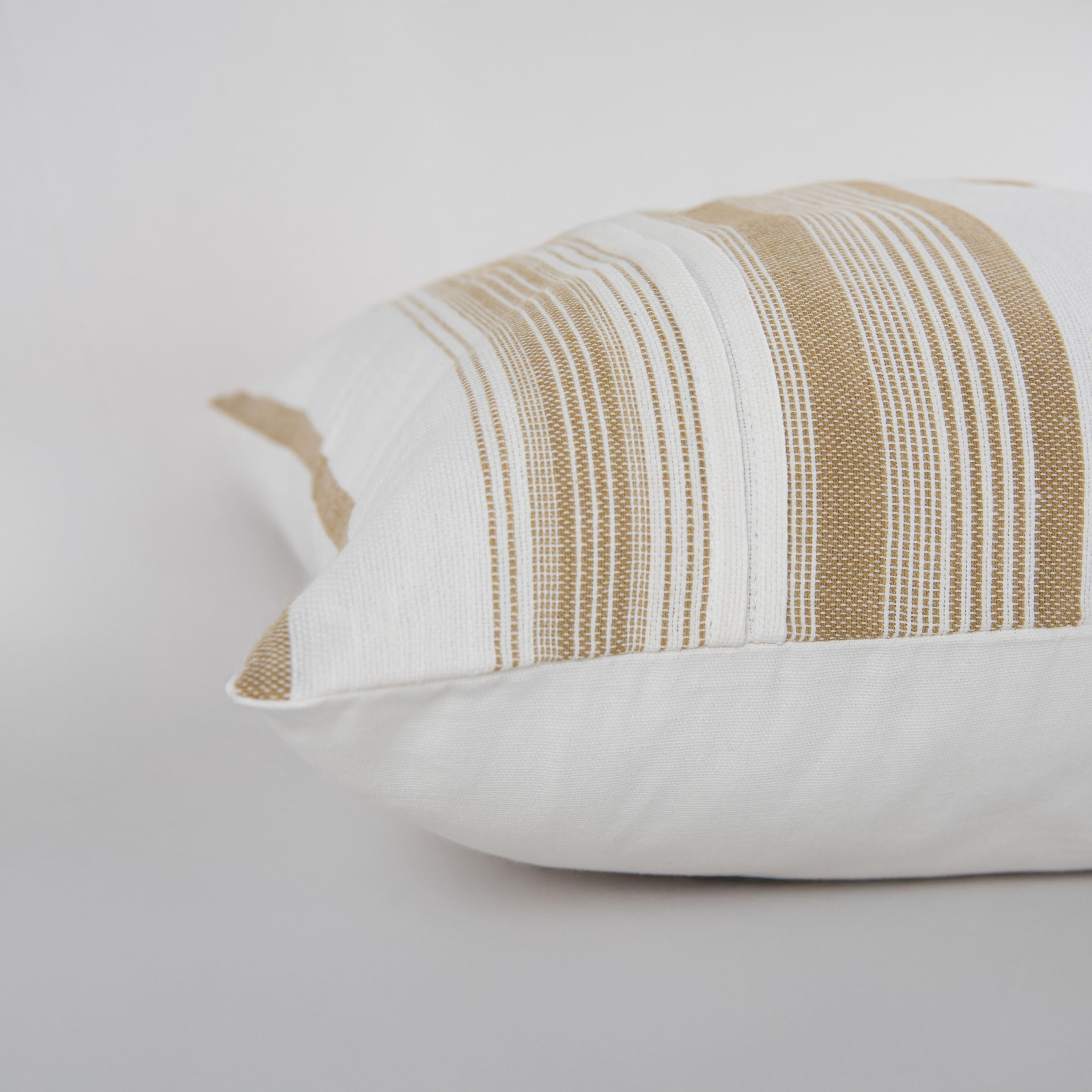 Woven Stripe Decorative Throw Pillow