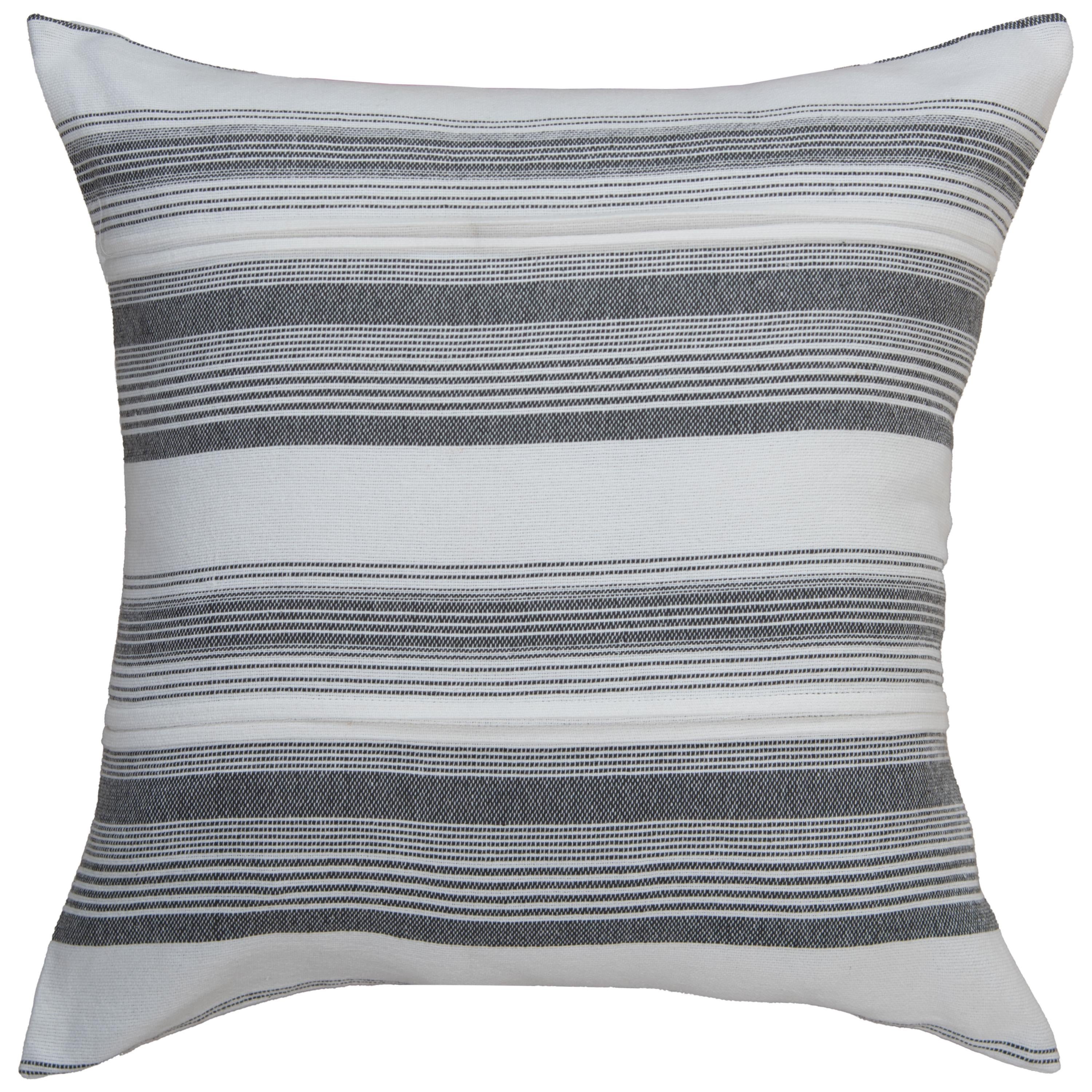Knife Edge Woven Stripe Decorative Throw Pillow - Thumbnail 4