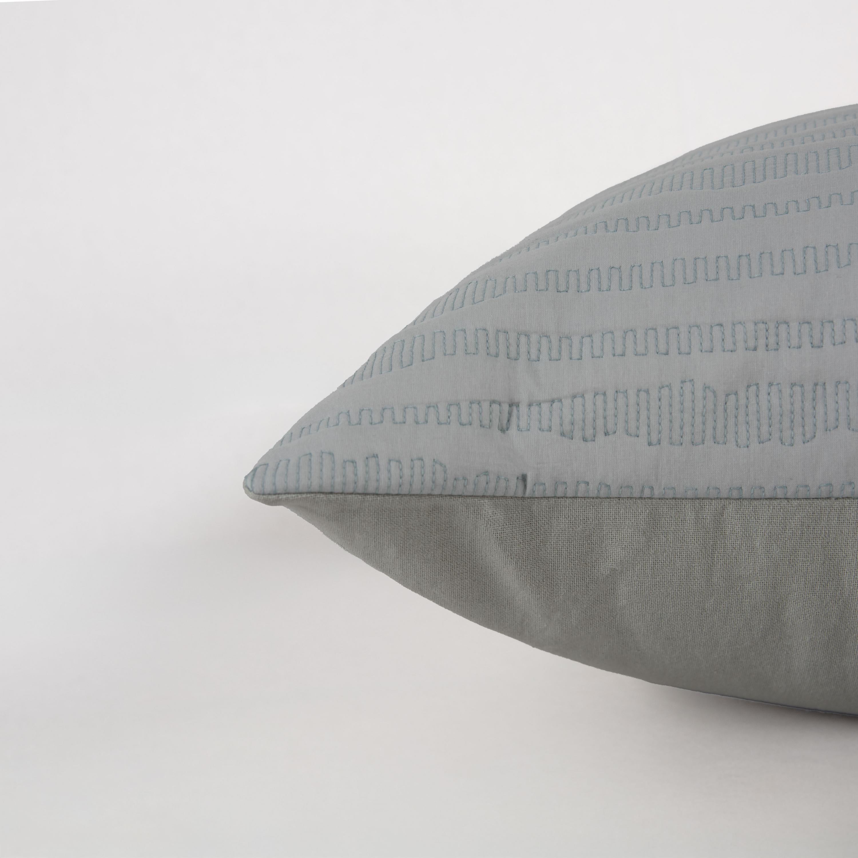 Quilted Stripe Poly Filled Decorative Throw Pillow