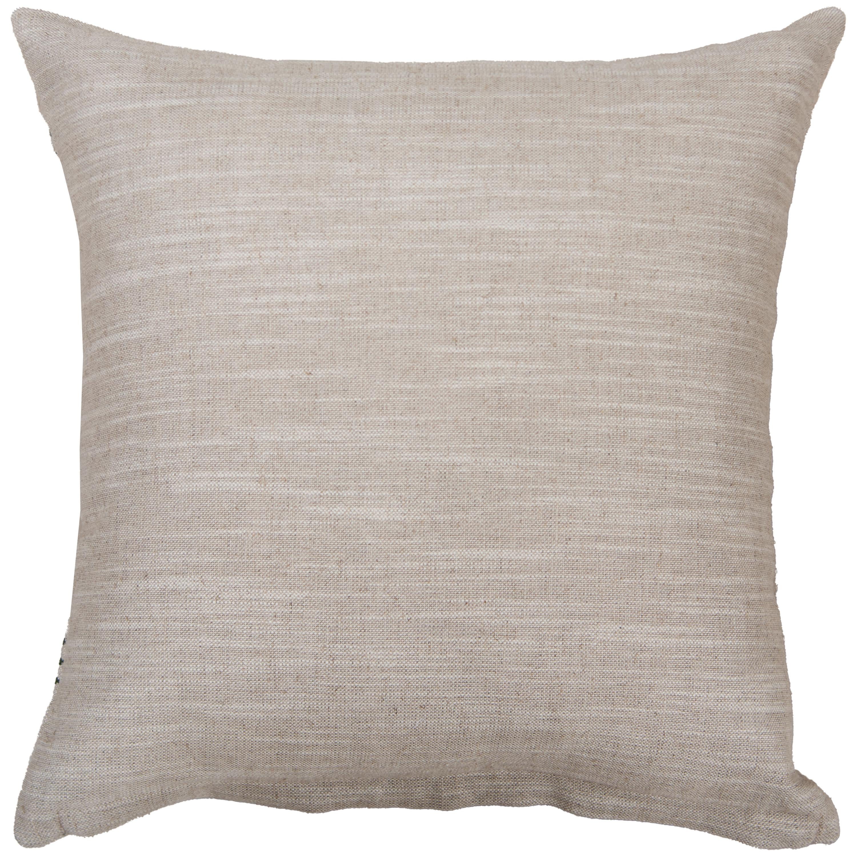 Woven Linen Stripe Decorative Throw Pillow