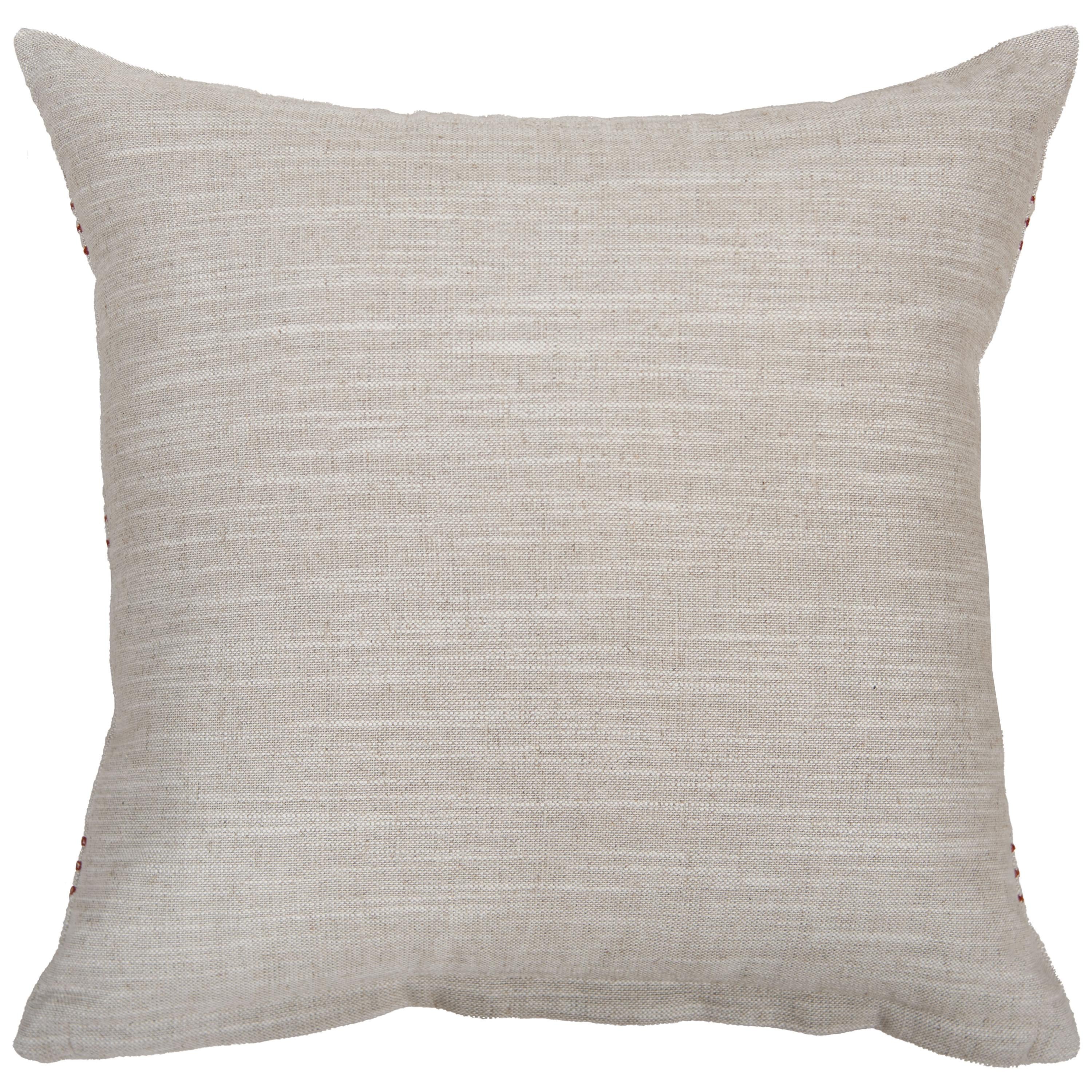 Woven Linen Stripe Decorative Throw Pillow