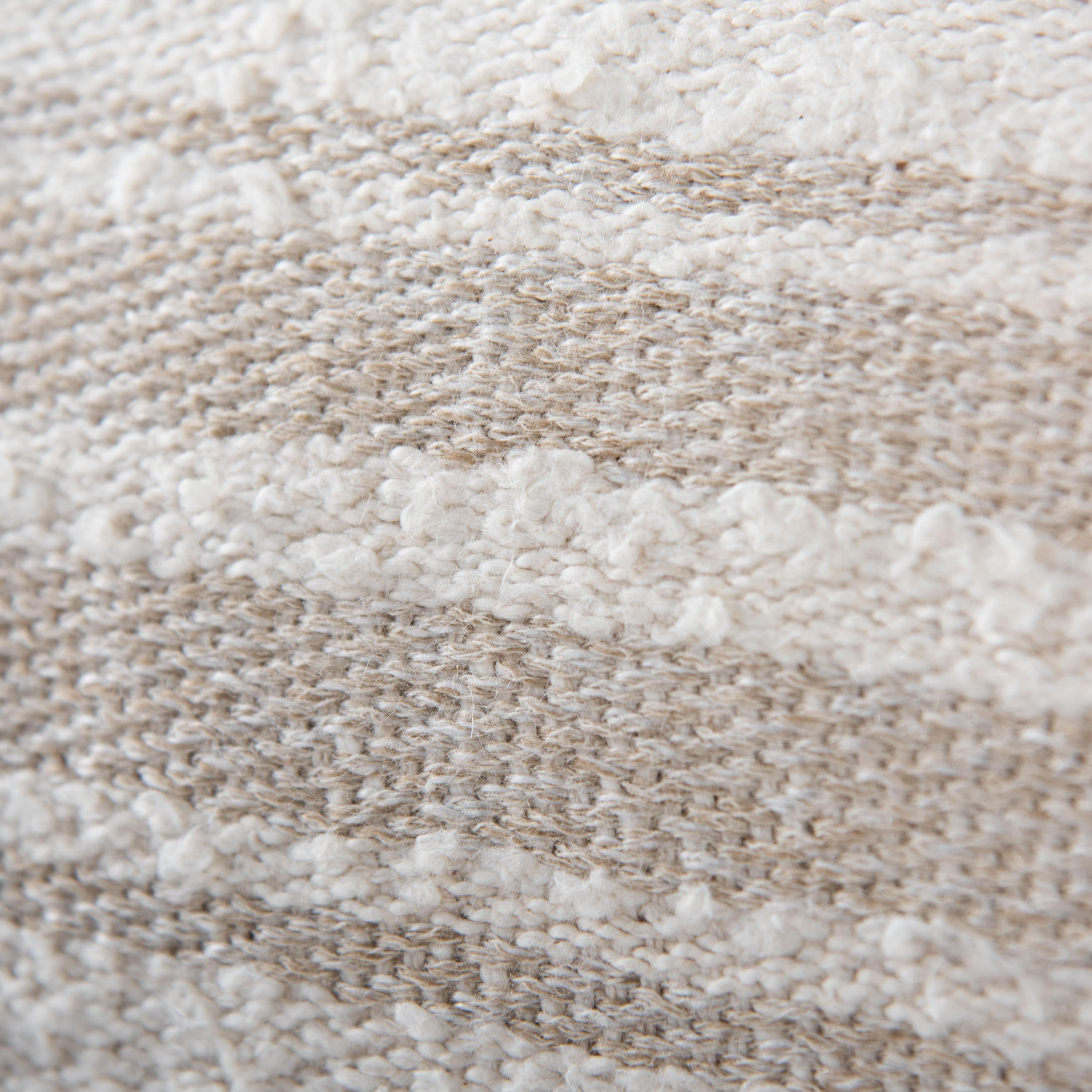 Woven Neutral Stripe Lumbar Throw Pillow