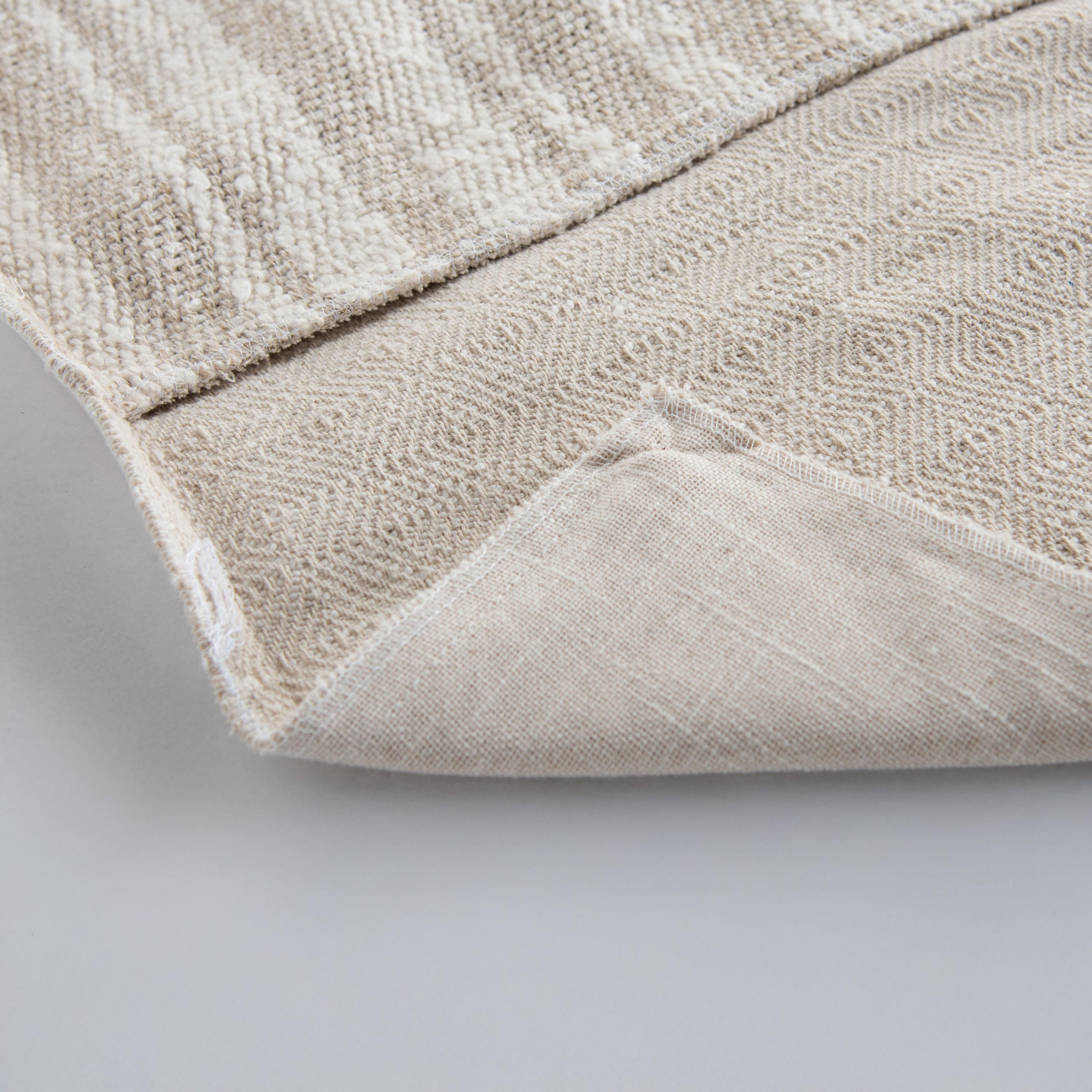 Woven Neutral Stripe Lumbar Throw Pillow