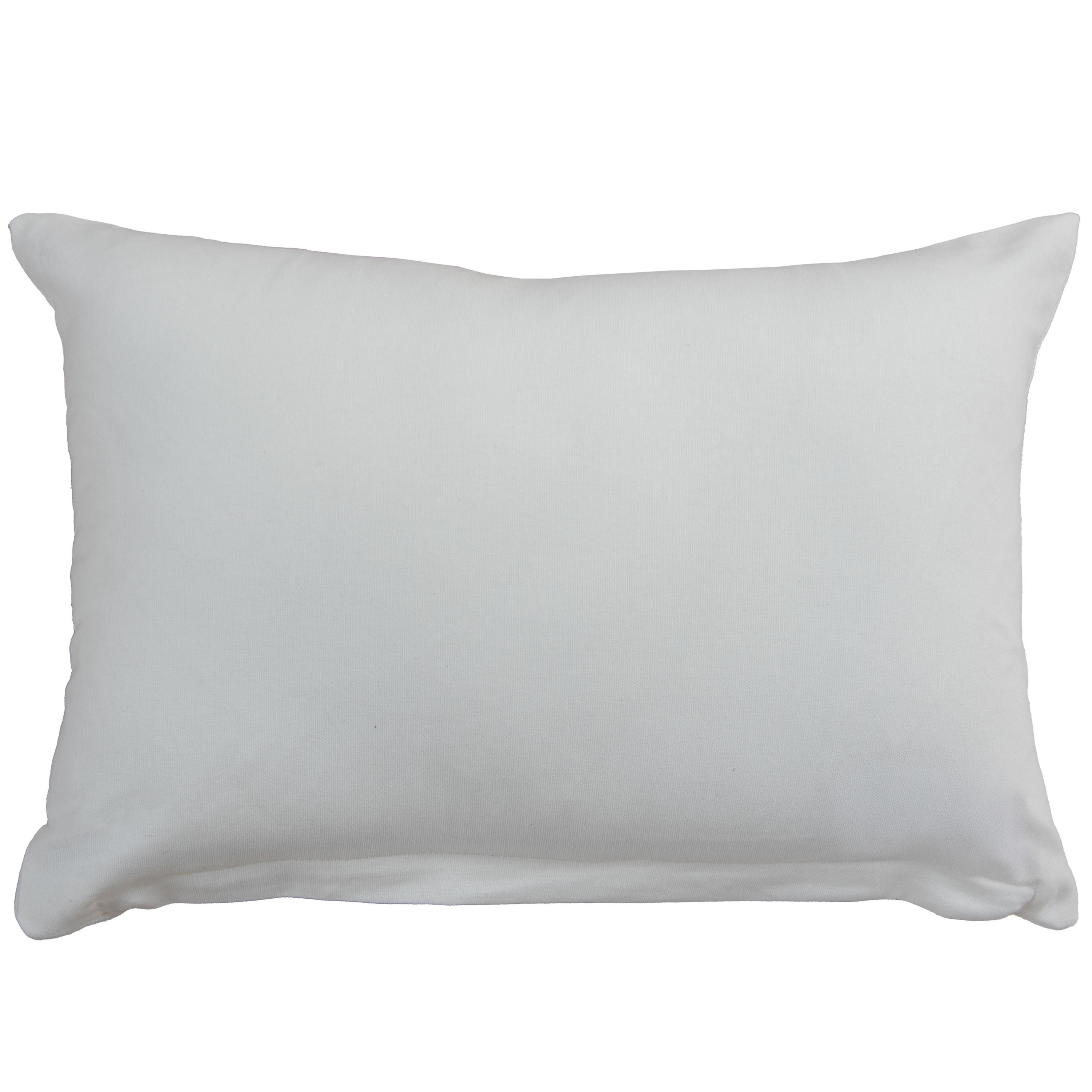 Woven Embroidered Stripe Decorative Throw Pillow