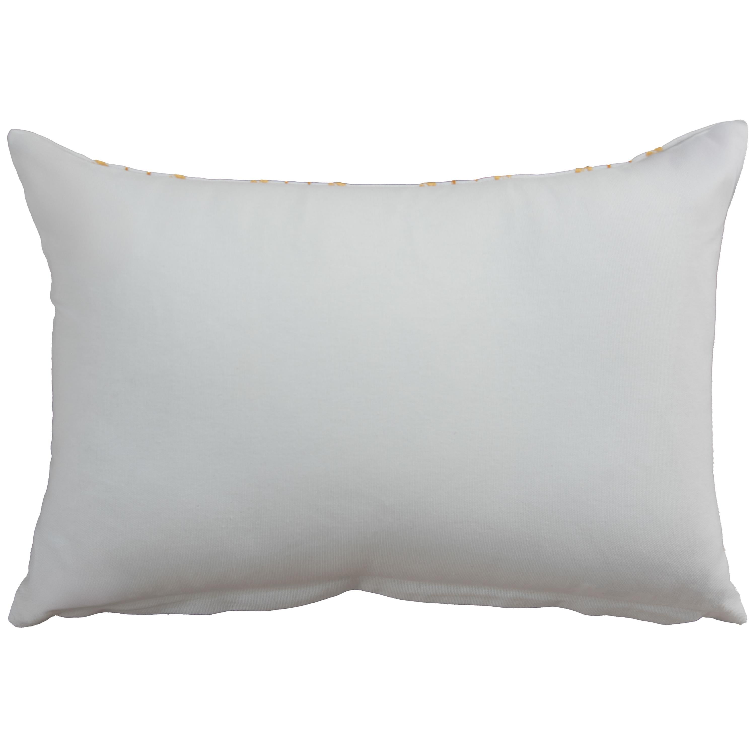 Woven Embroidered Stripe Decorative Throw Pillow