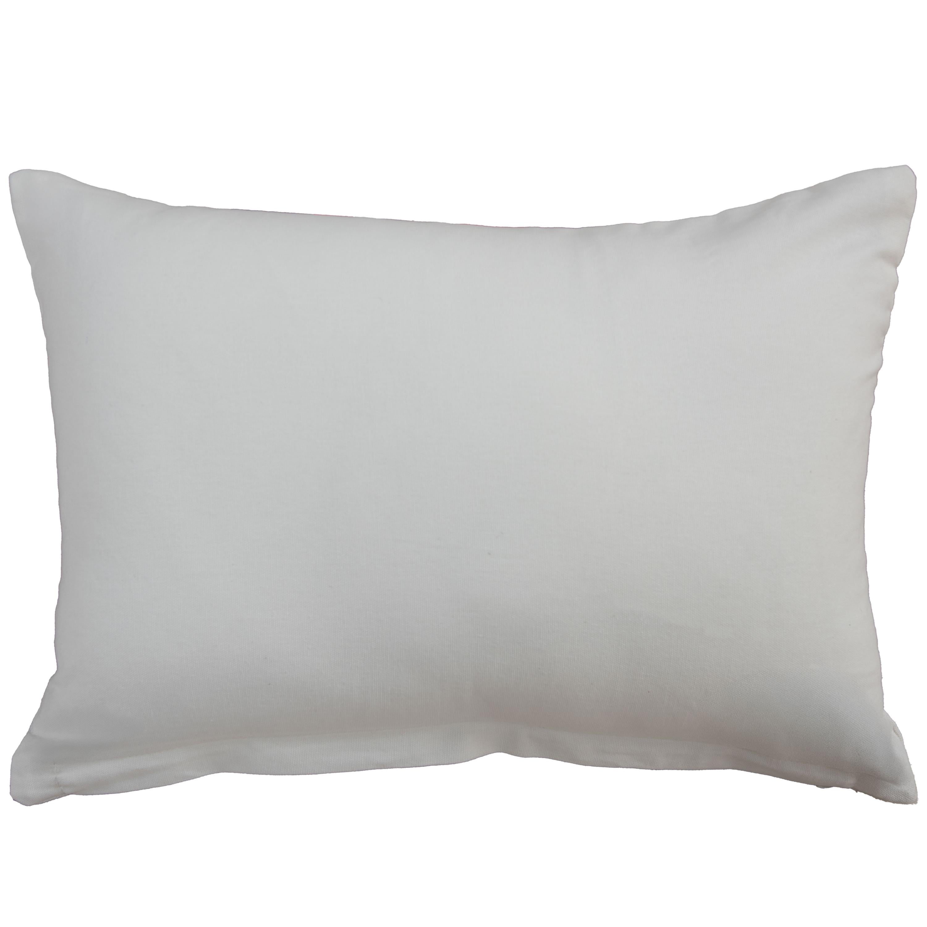 Woven Embroidered Stripe Decorative Throw Pillow