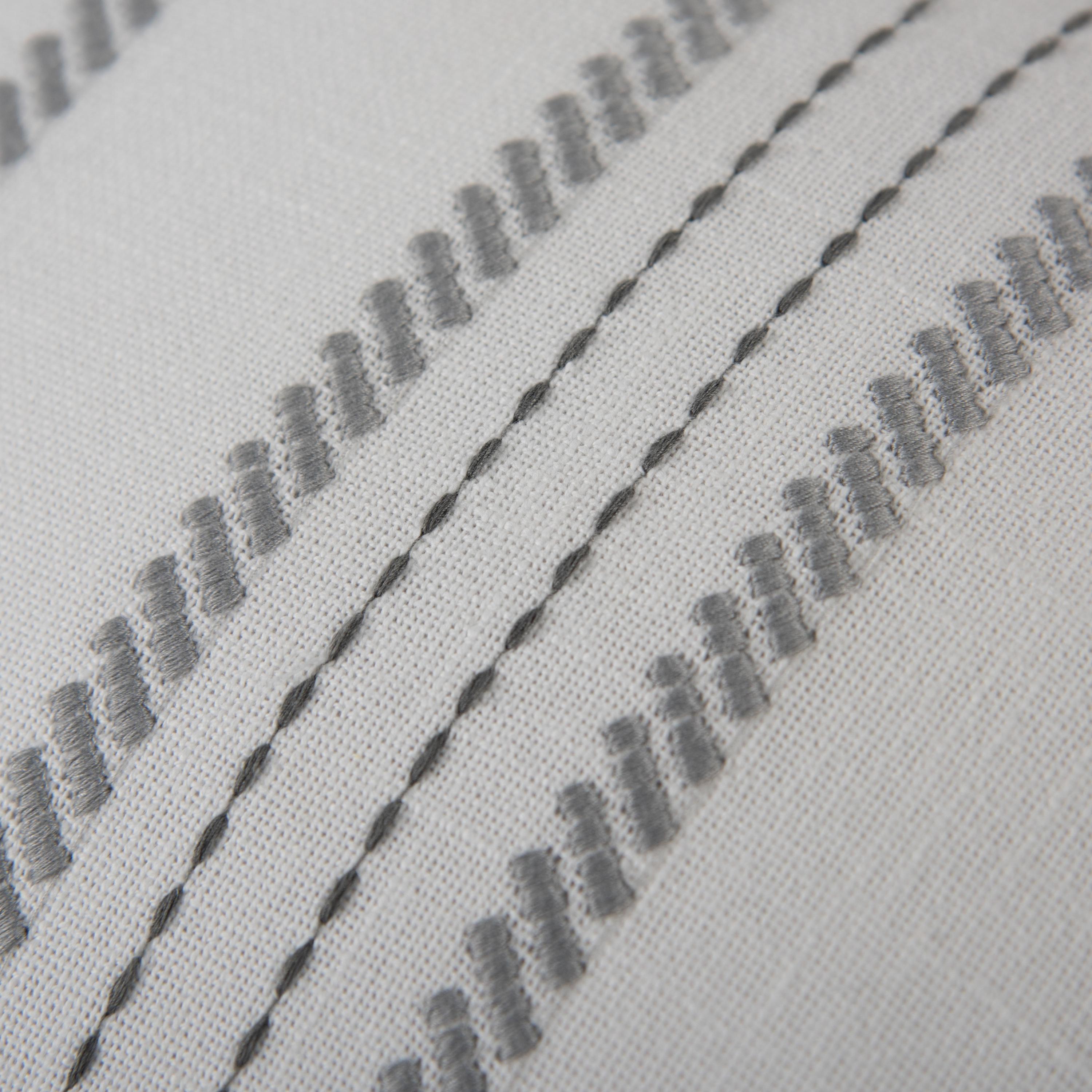 Woven Embroidered Stripe Decorative Throw Pillow