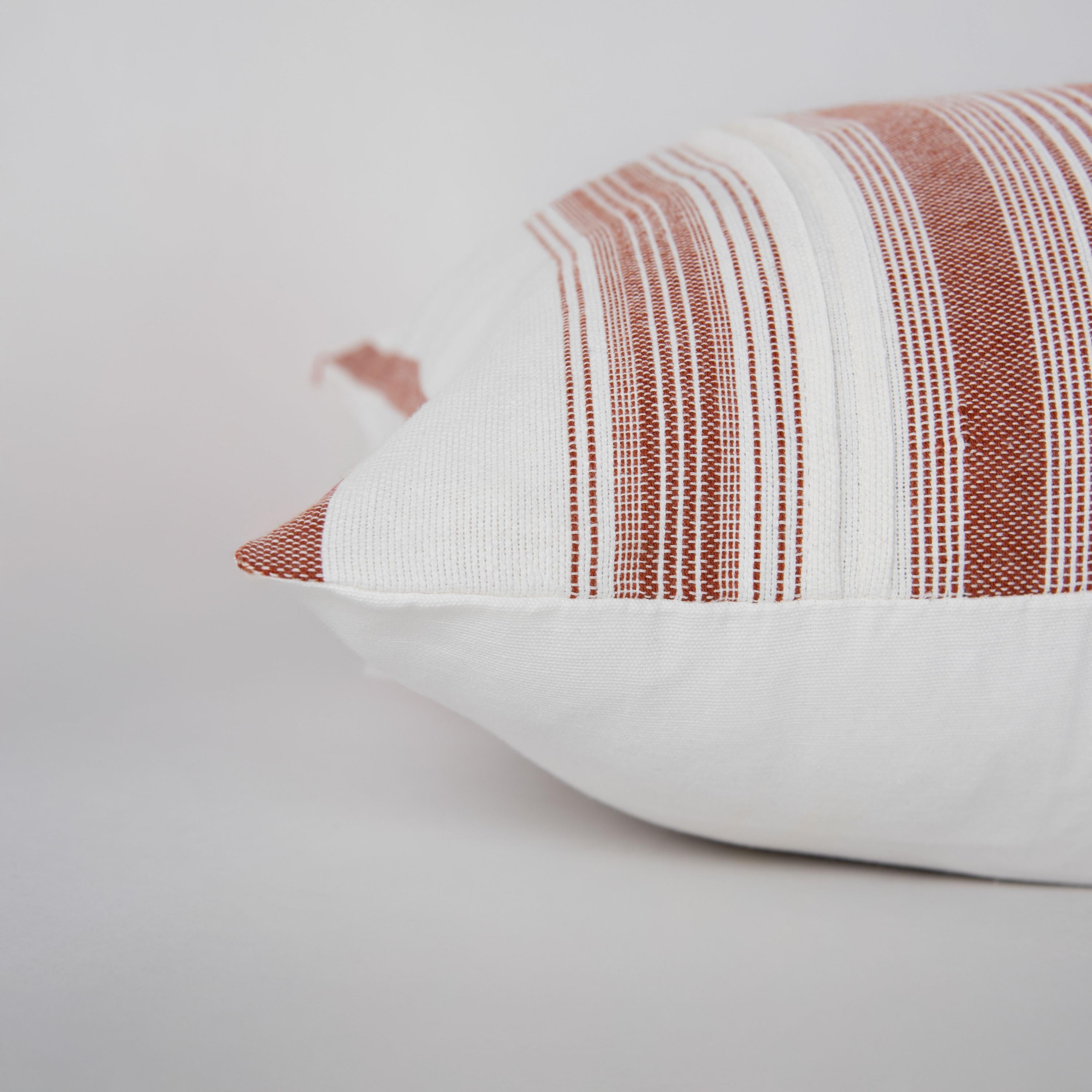 Woven Stripe Decorative Throw Pillow