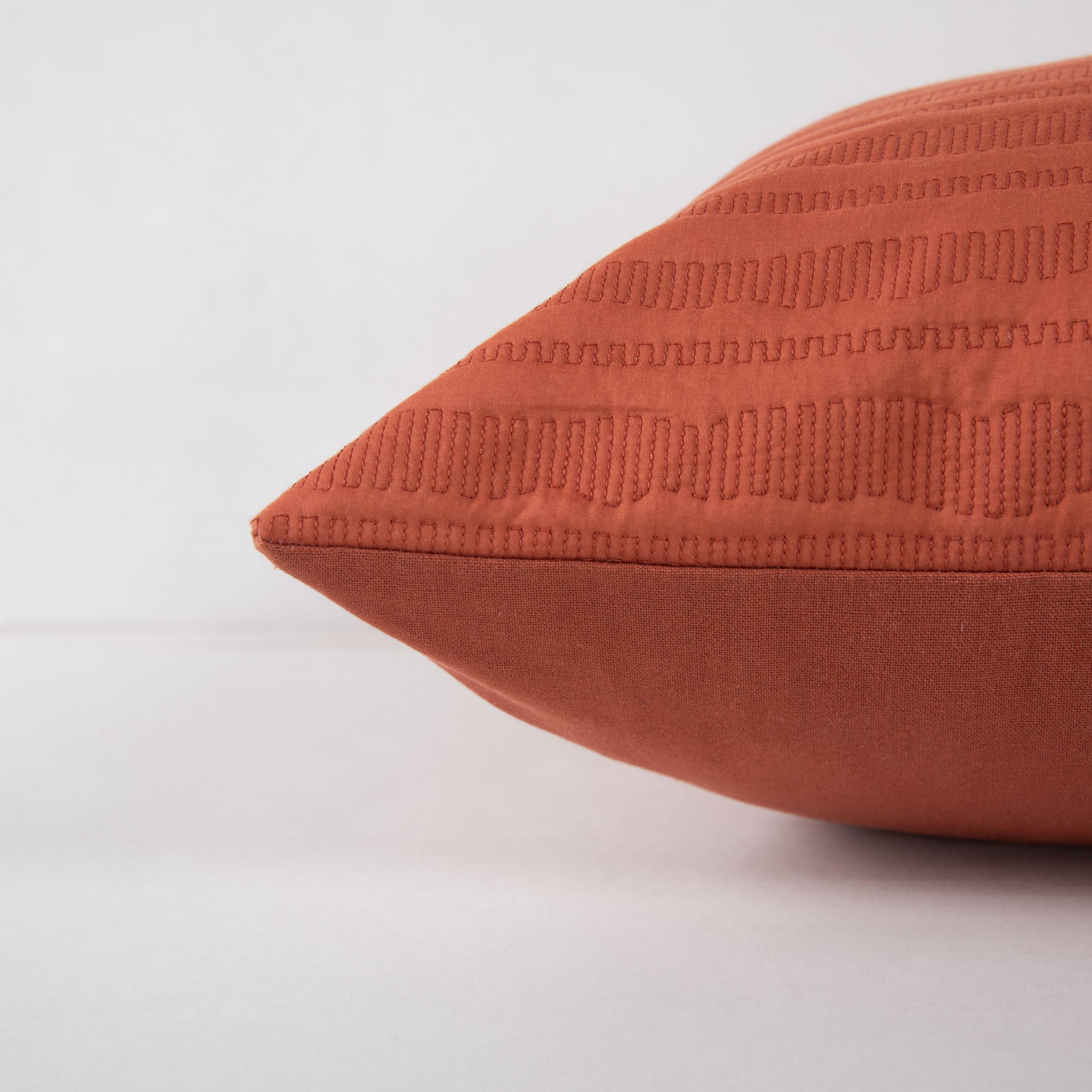 Quilted Stripe Poly Filled Decorative Throw Pillow