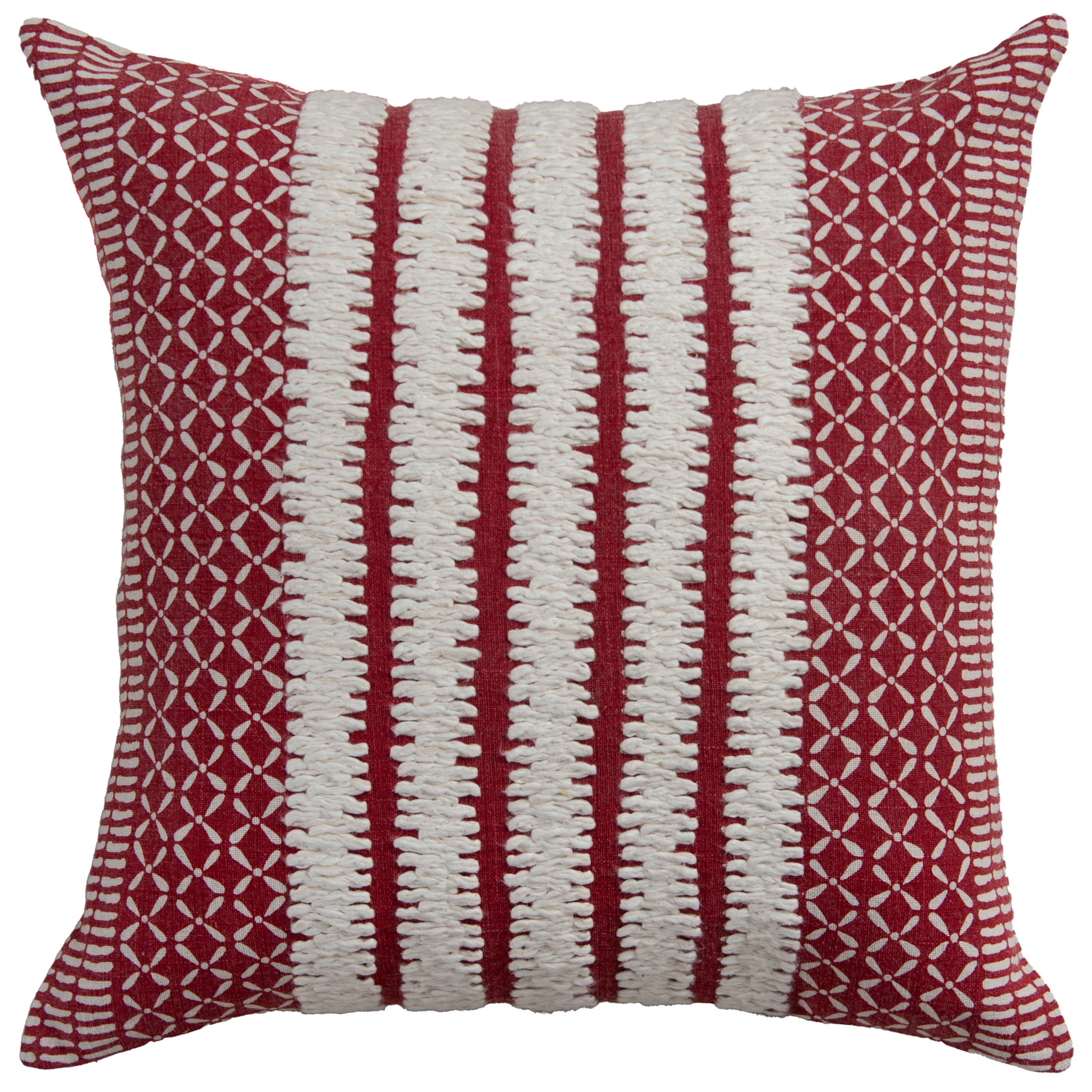 Printed Stripe Decorative Throw Pillow